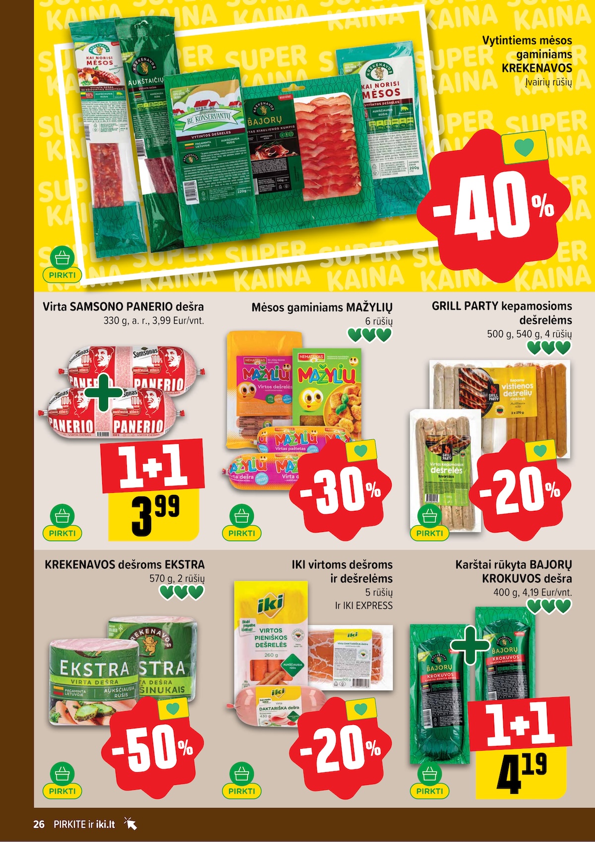 Naujausias IKI kaininis katalogas 2026.04.20 - 2026.04.26
