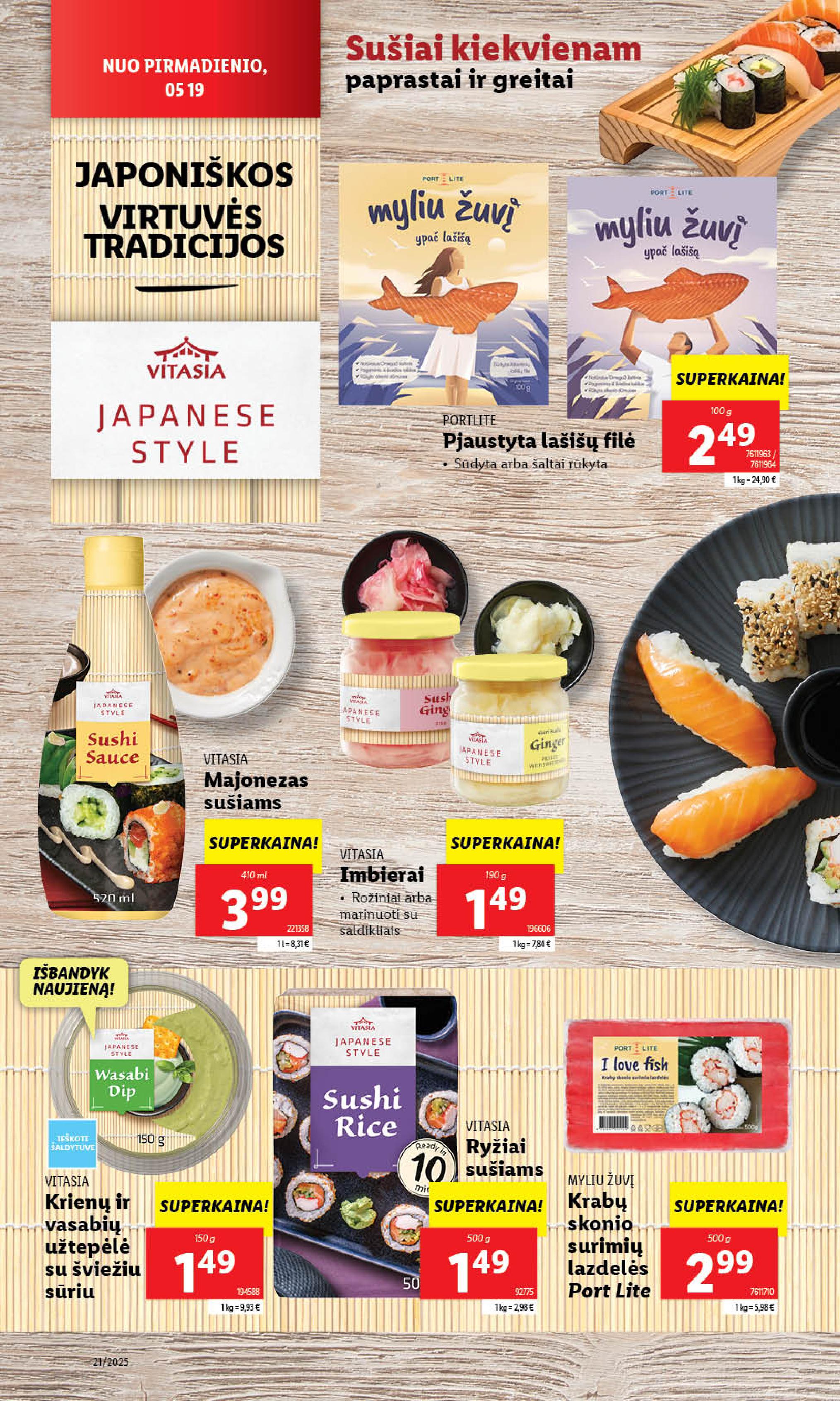 Naujausias LIDL kaininis katalogas 2025.05.19 - 2025.05.25