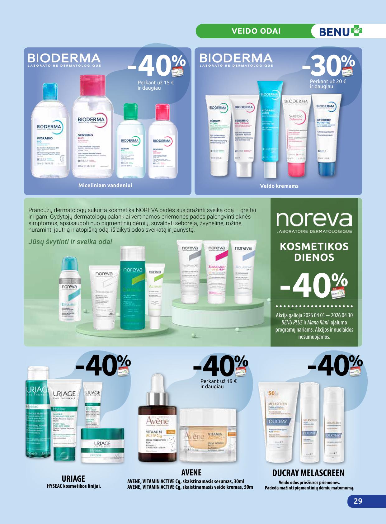 BENU vaistinės akcijų ir nuolaidų leidinys 2026.04.01 - 2026.04.30
