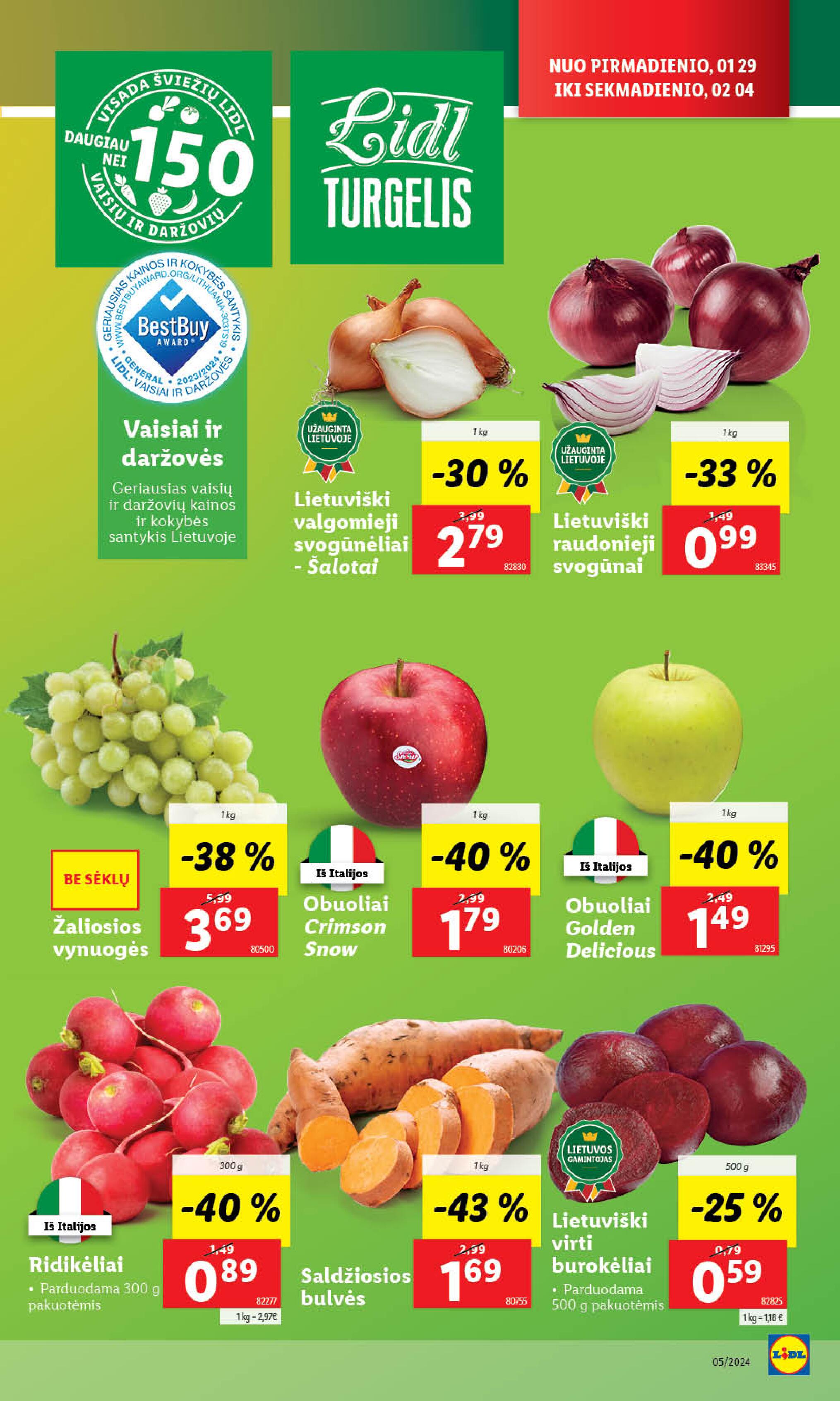 Naujausias LIDL kaininis katalogas 2024.01.29 - 2024.02.04