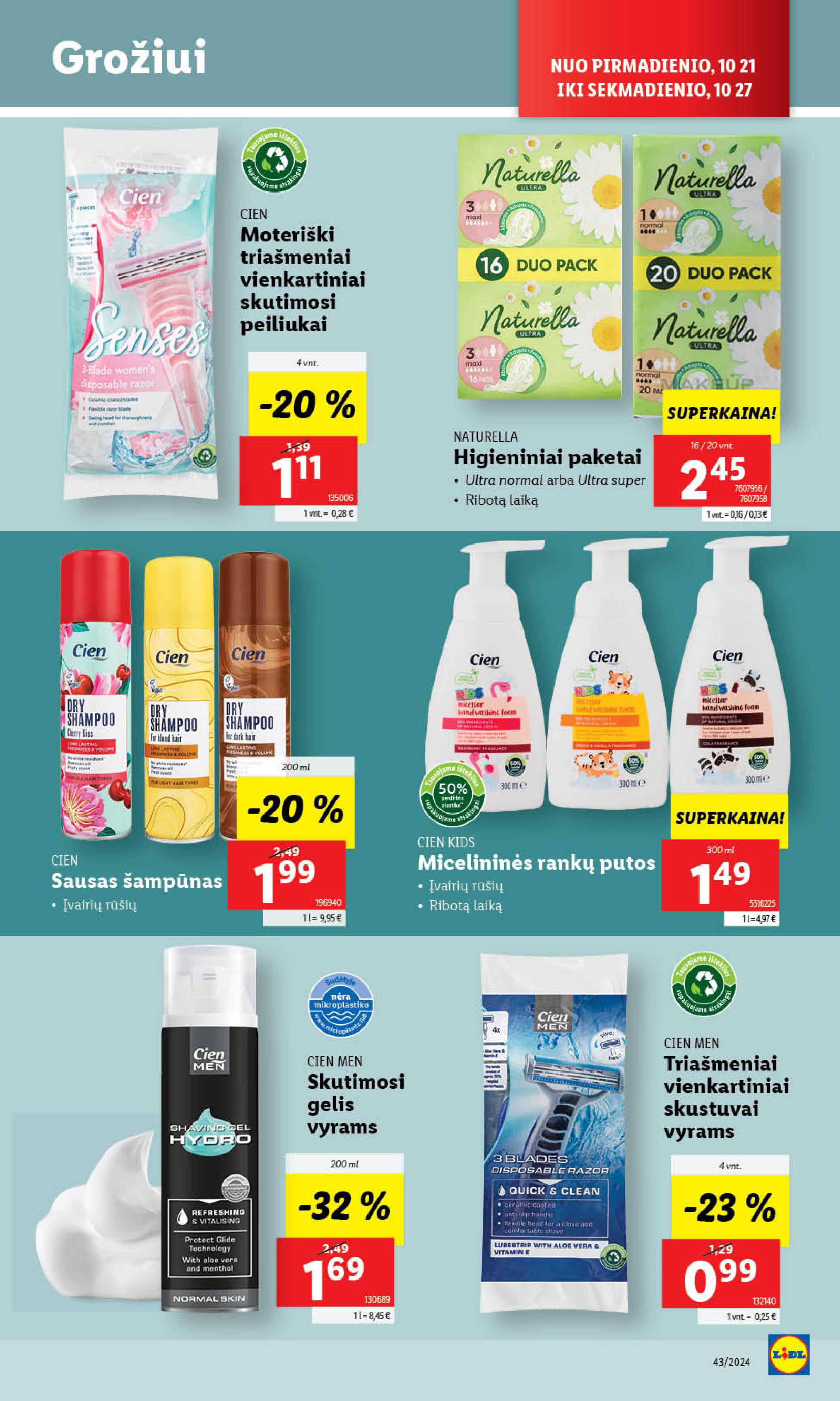 Naujausias LIDL kaininis katalogas 2024.10.21 - 2024.10.27