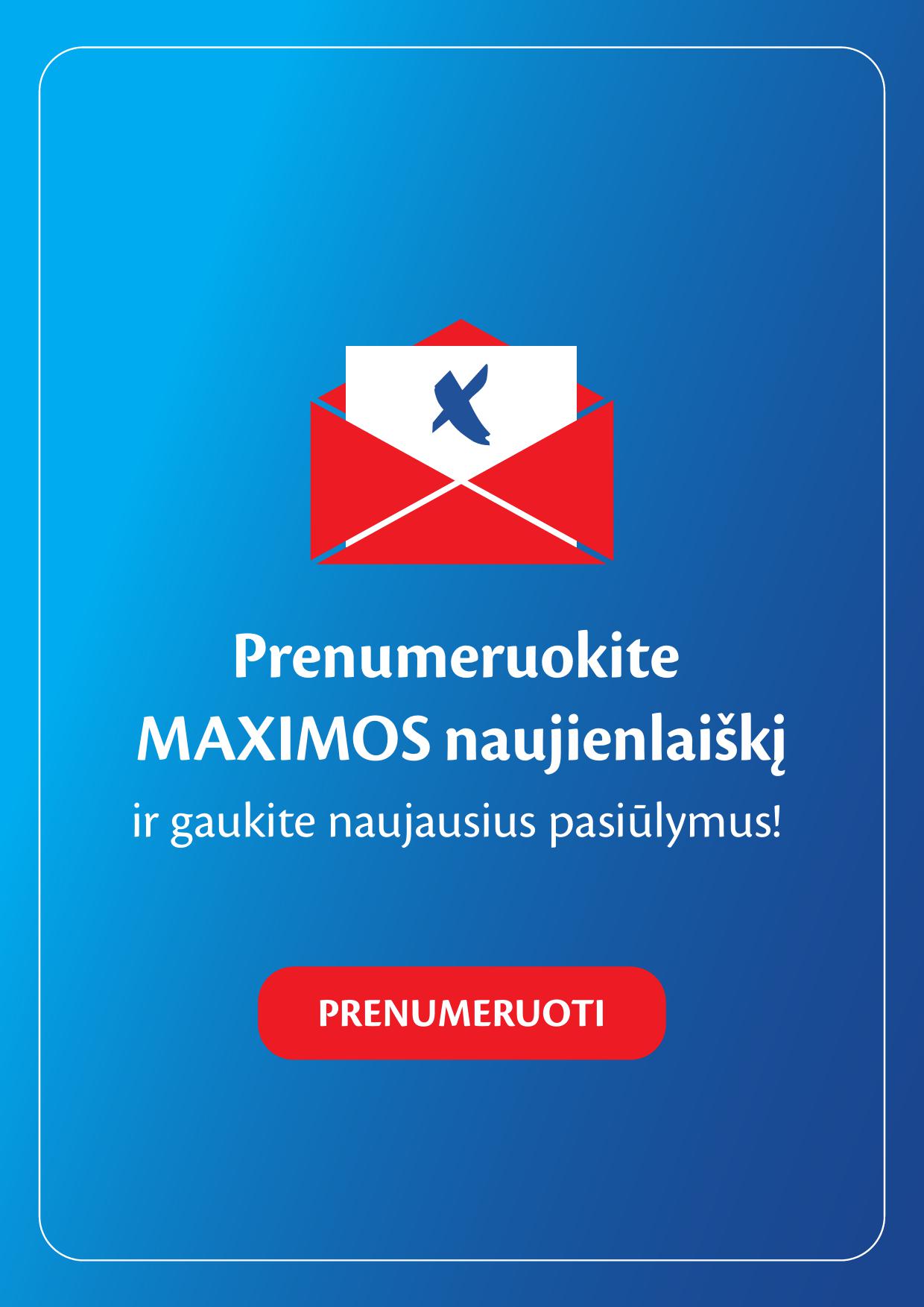Naujausias MAXIMA kaininis katalogas 2024.03.26 - 2024.04.01