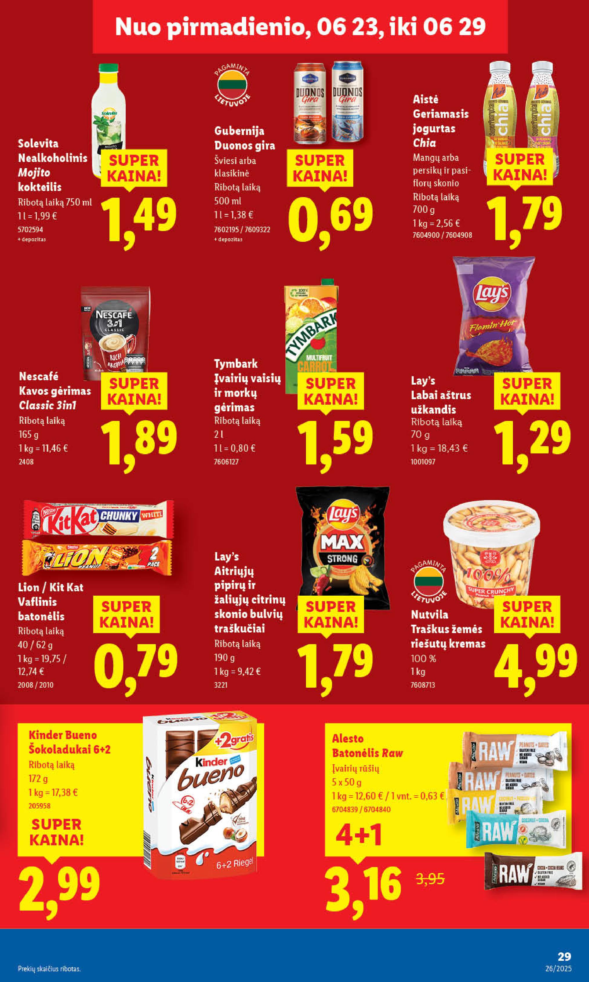 Naujausias LIDL kaininis katalogas 2025.06.23 - 2025.06.29