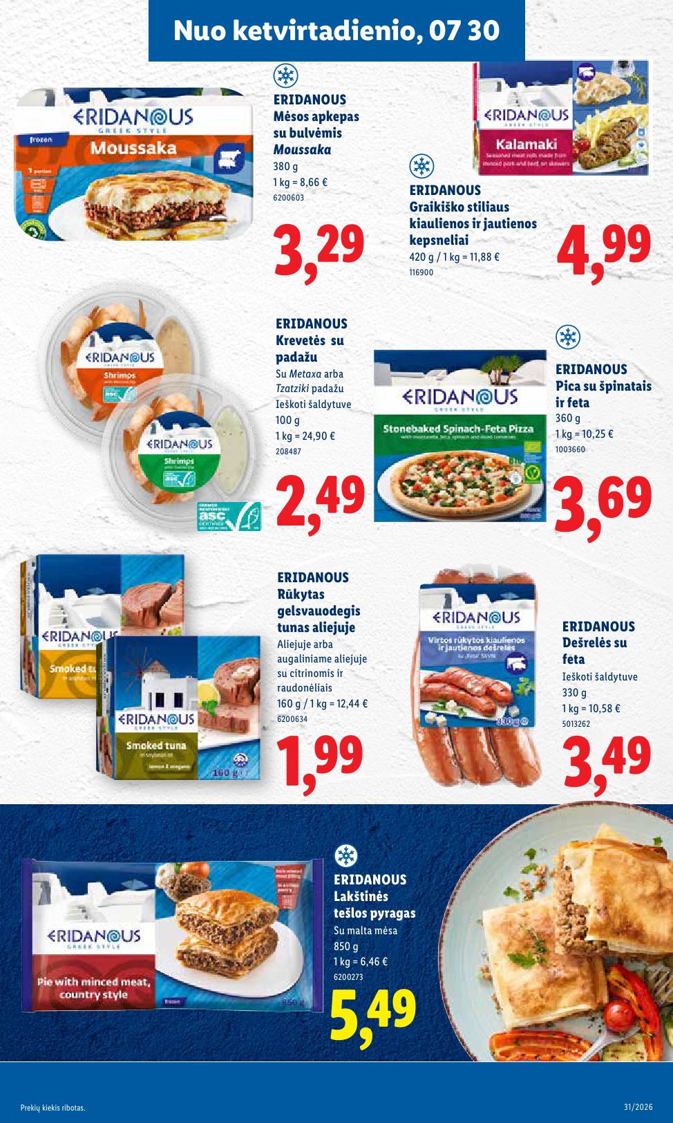 Naujausias LIDL kaininis katalogas 2026.07.27 - 2026.08.02