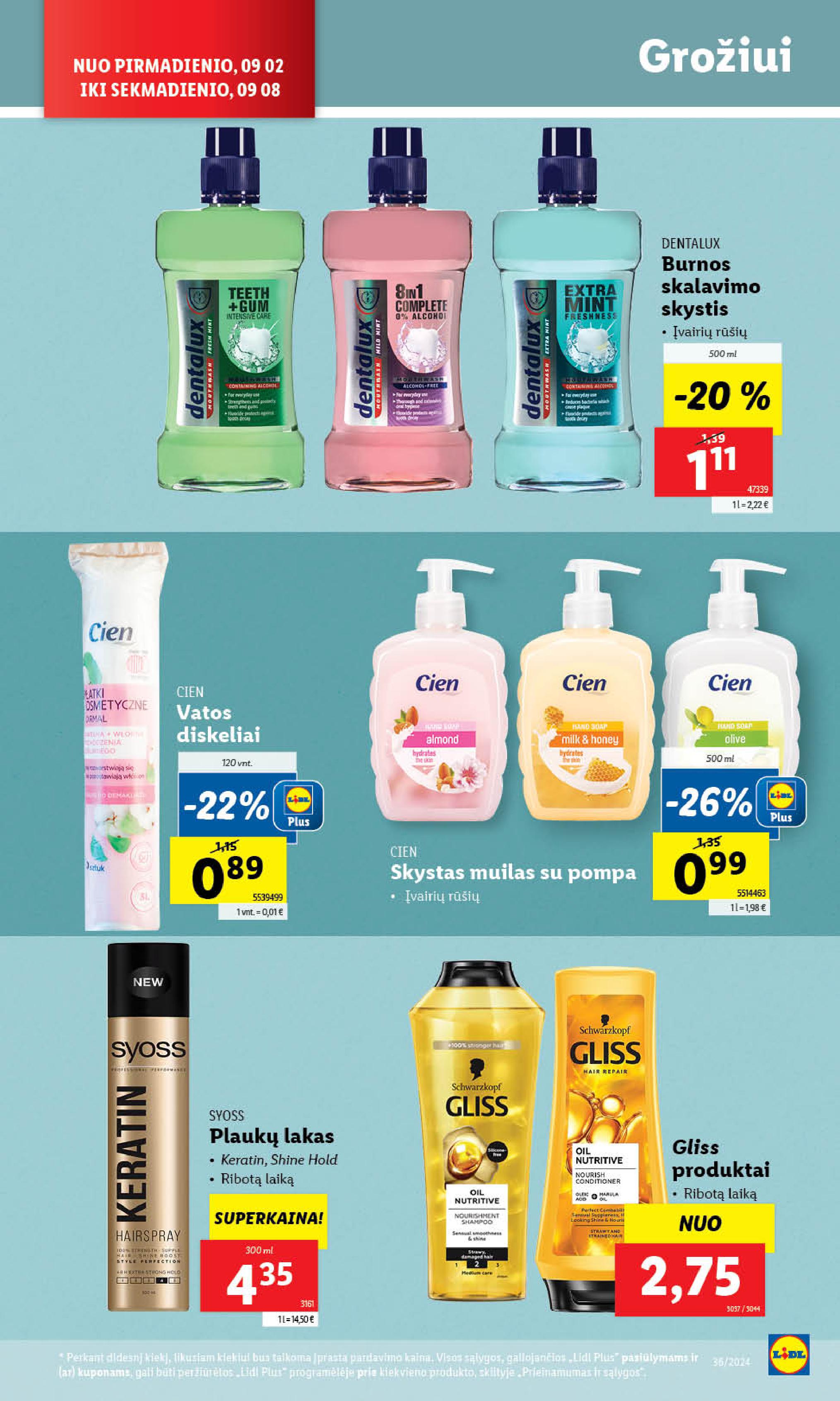 Naujausias LIDL kaininis katalogas 2024.09.02 - 2024.09.08