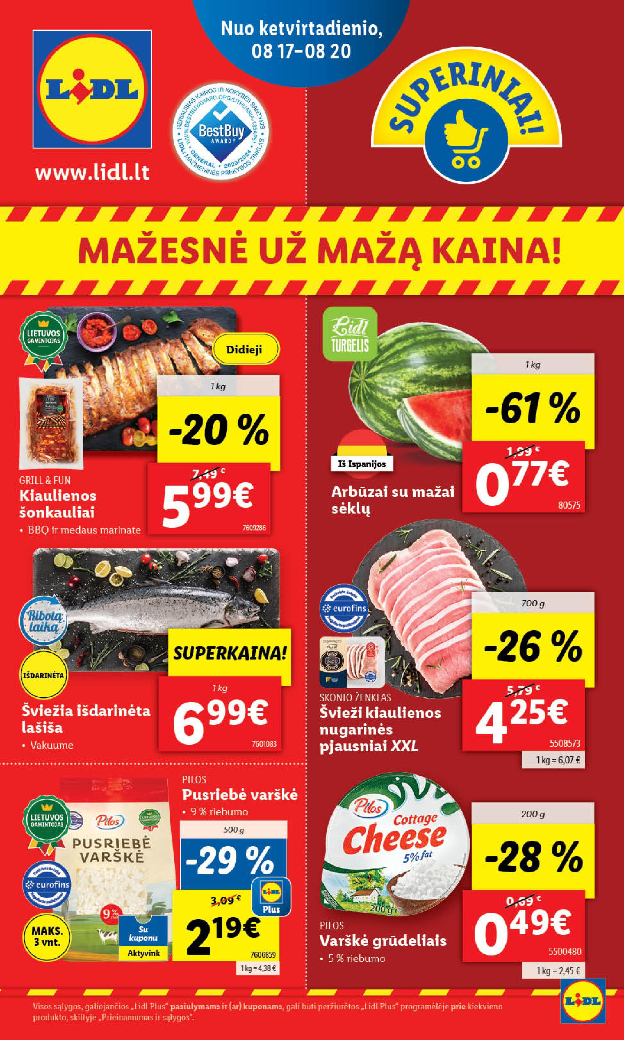 Naujausias LIDL kaininis katalogas 2023.08.14 - 2023.08.20
