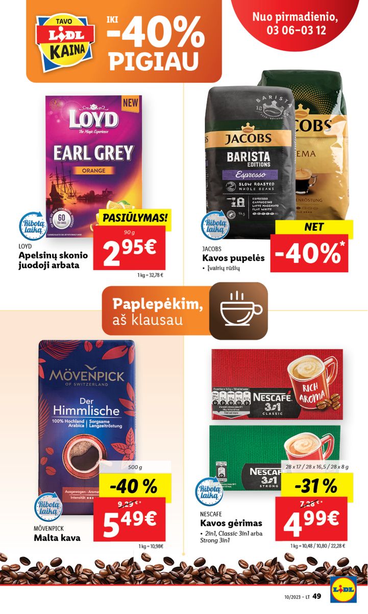 Naujausias LIDL kaininis katalogas 2023.03.06 - 2023.03.12