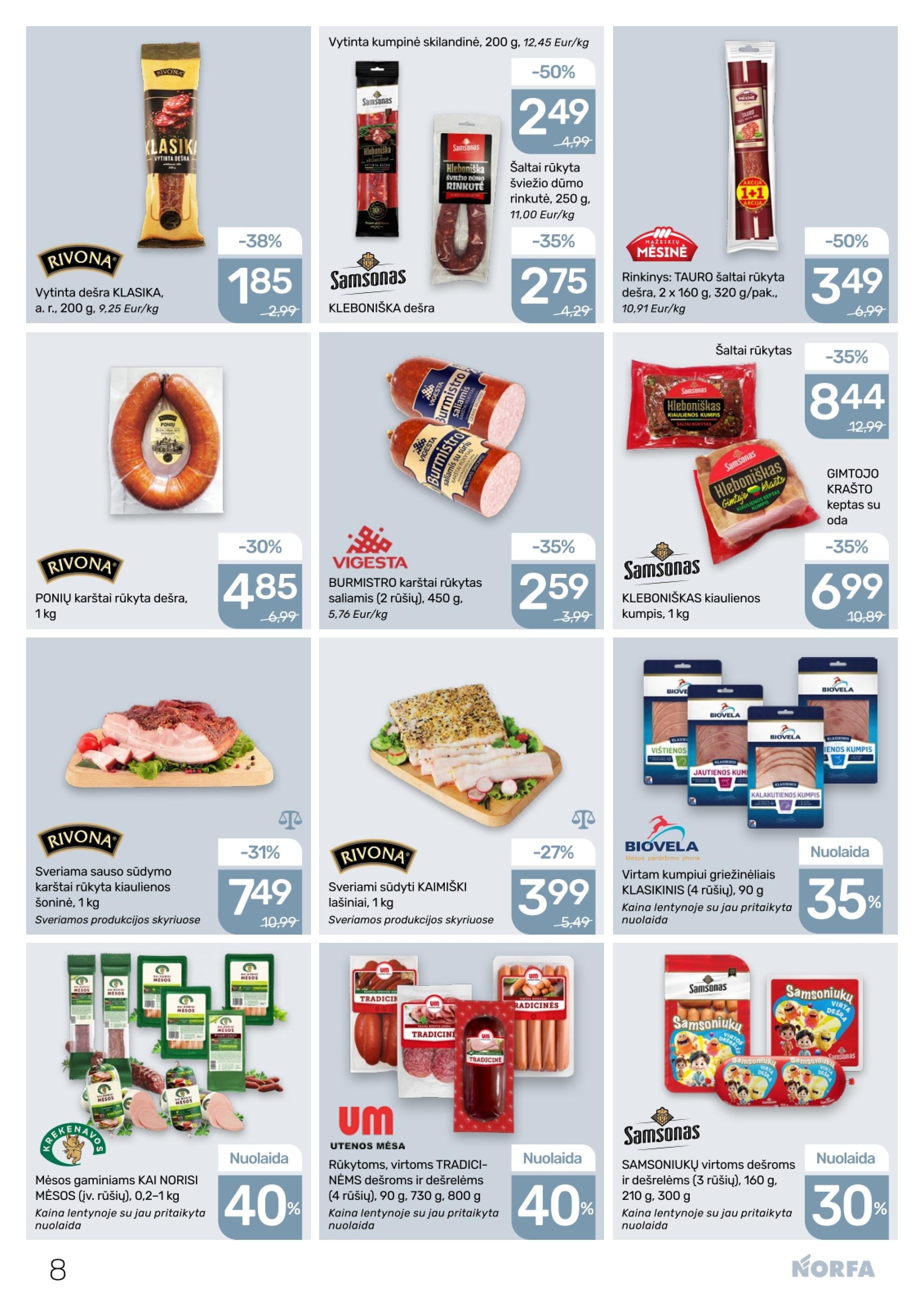 Naujausias NORFA kaininis katalogas 2026.04.16 - 2026.04.29