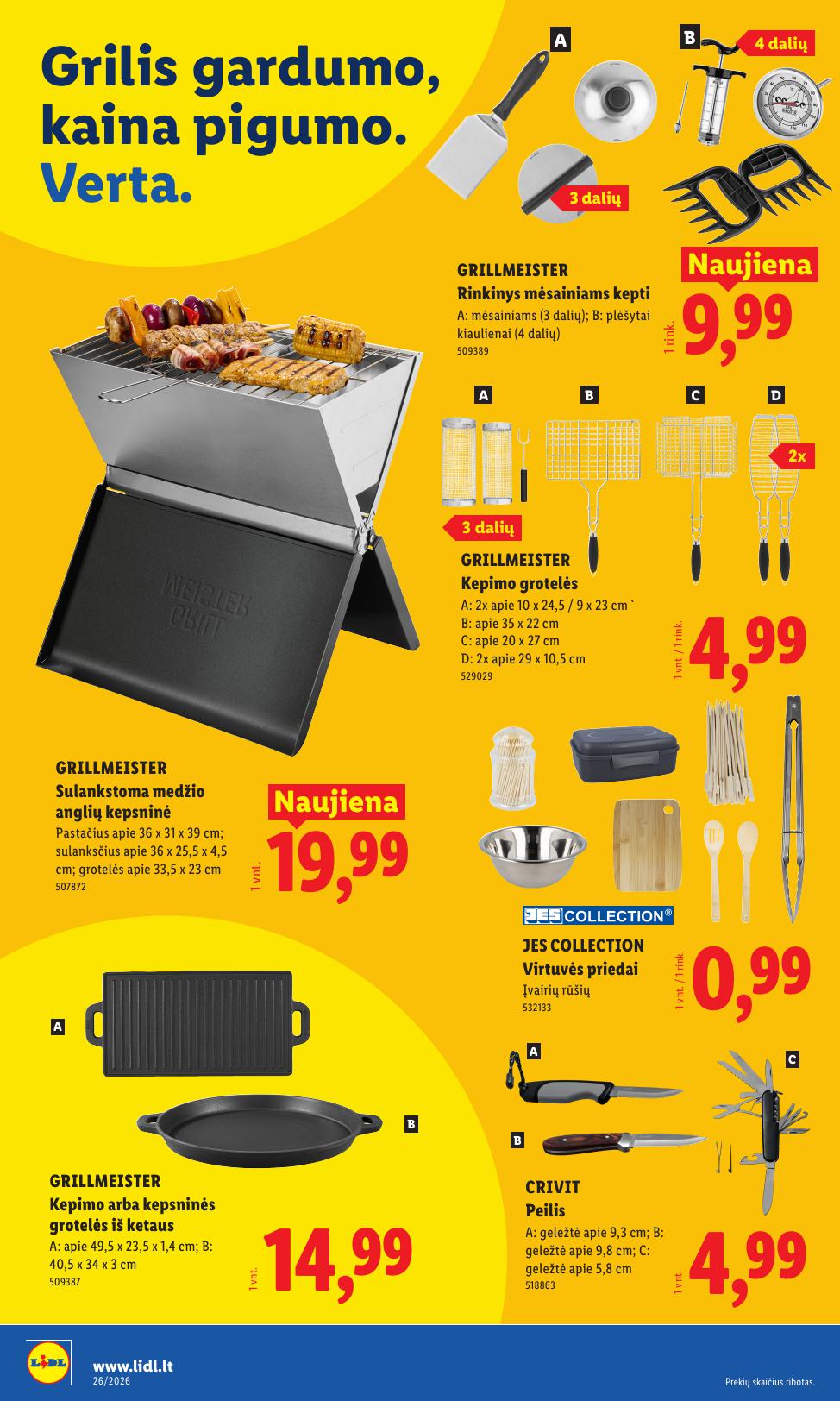 LIDL ne maisto prekių leidinys 2026.06.22 - 2026.06.28