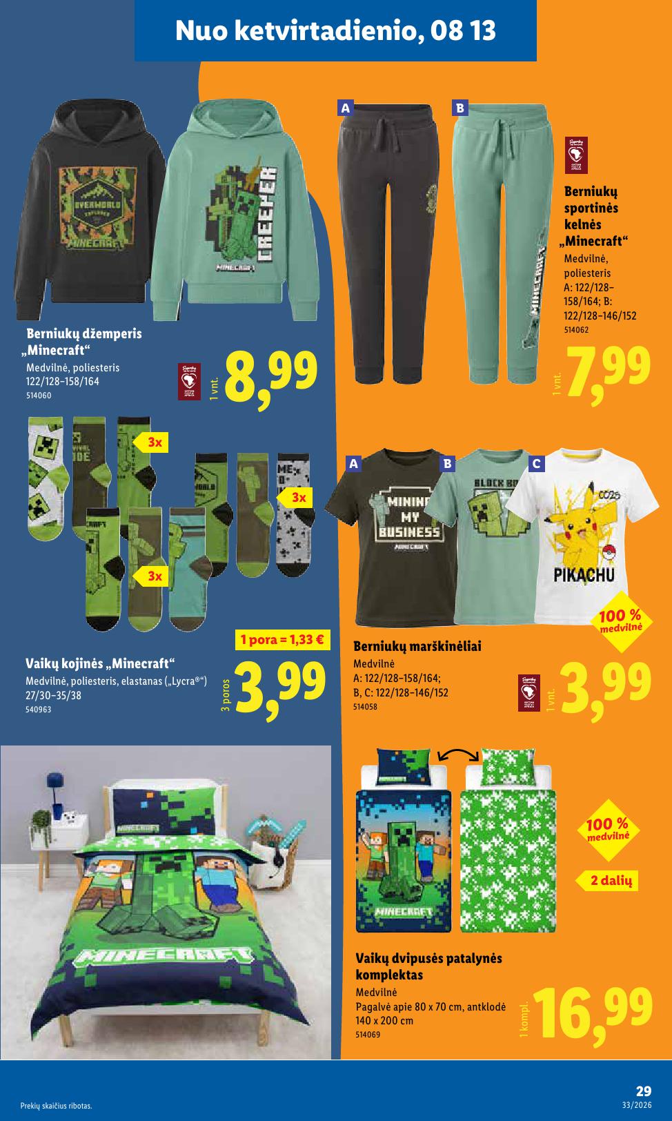 LIDL ne  maisto prekių leidinys 2026.08.10 - 2026.08.16