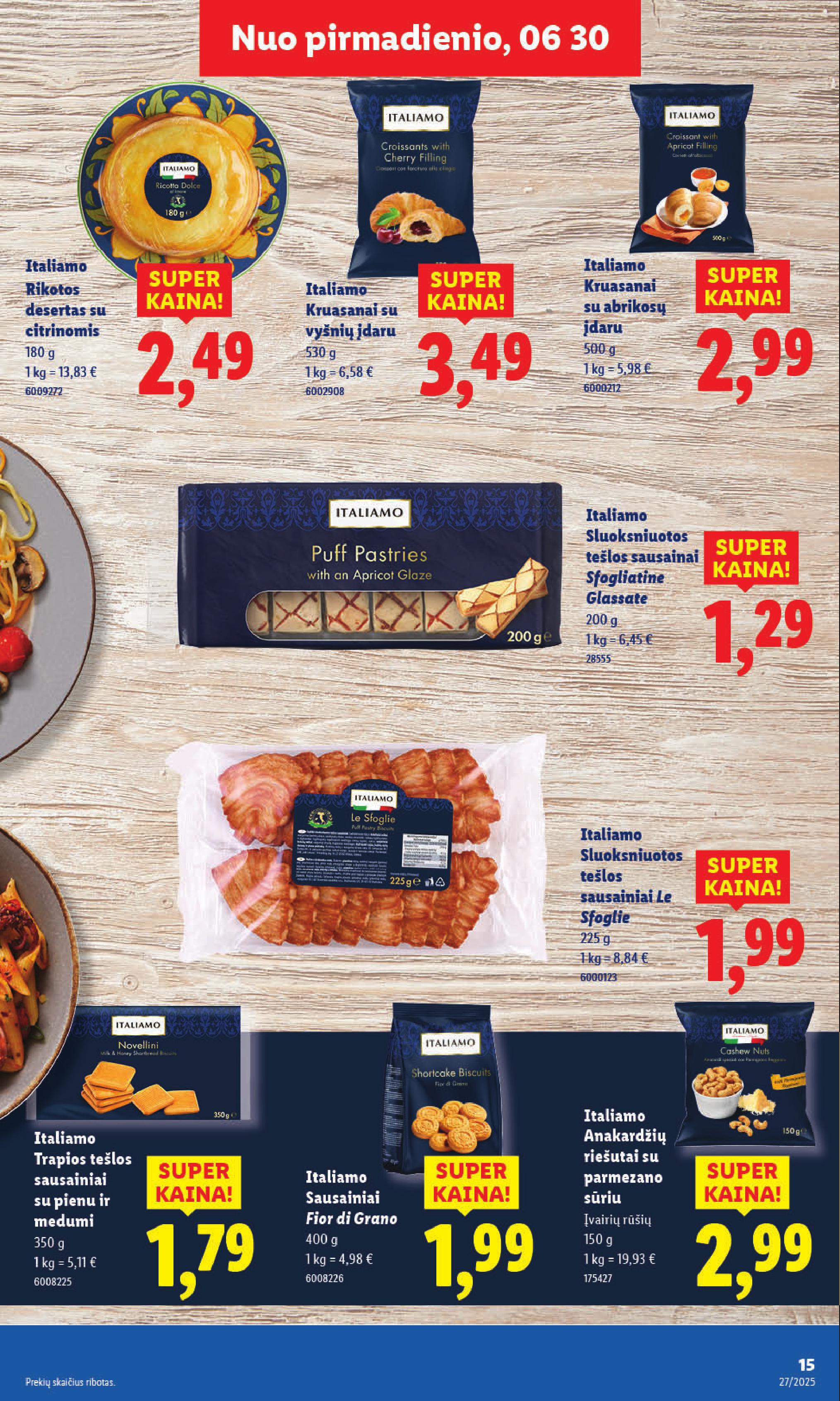 Naujausias LIDL kaininis katalogas 2025.06.30 - 2025.07.06