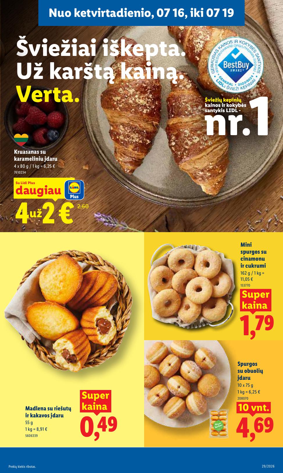 Naujausias LIDL kaininis katalogas 2026.07.13 - 2026.07.19