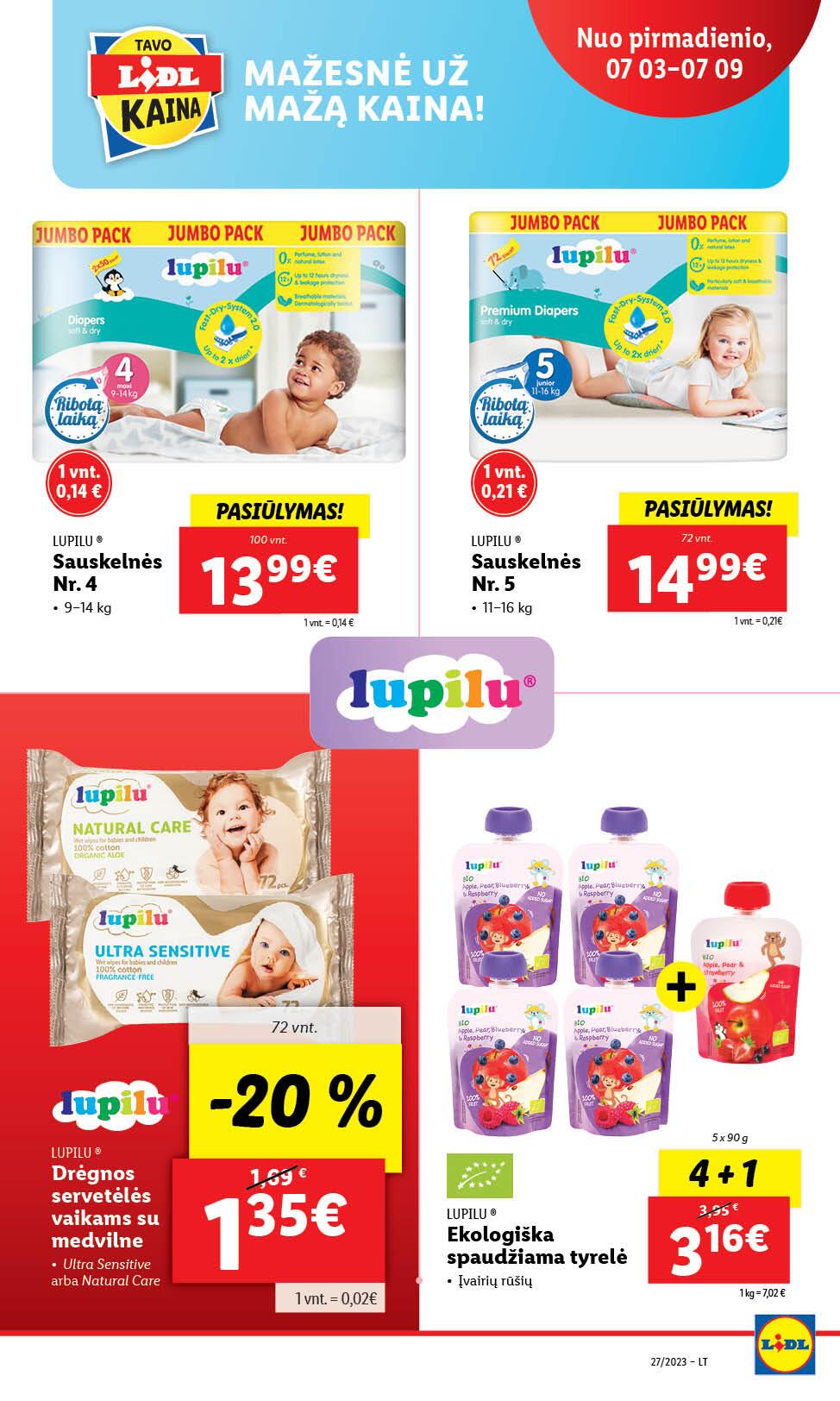 Naujausias LIDL kaininis katalogas 2023.07.03 - 2023.07.09