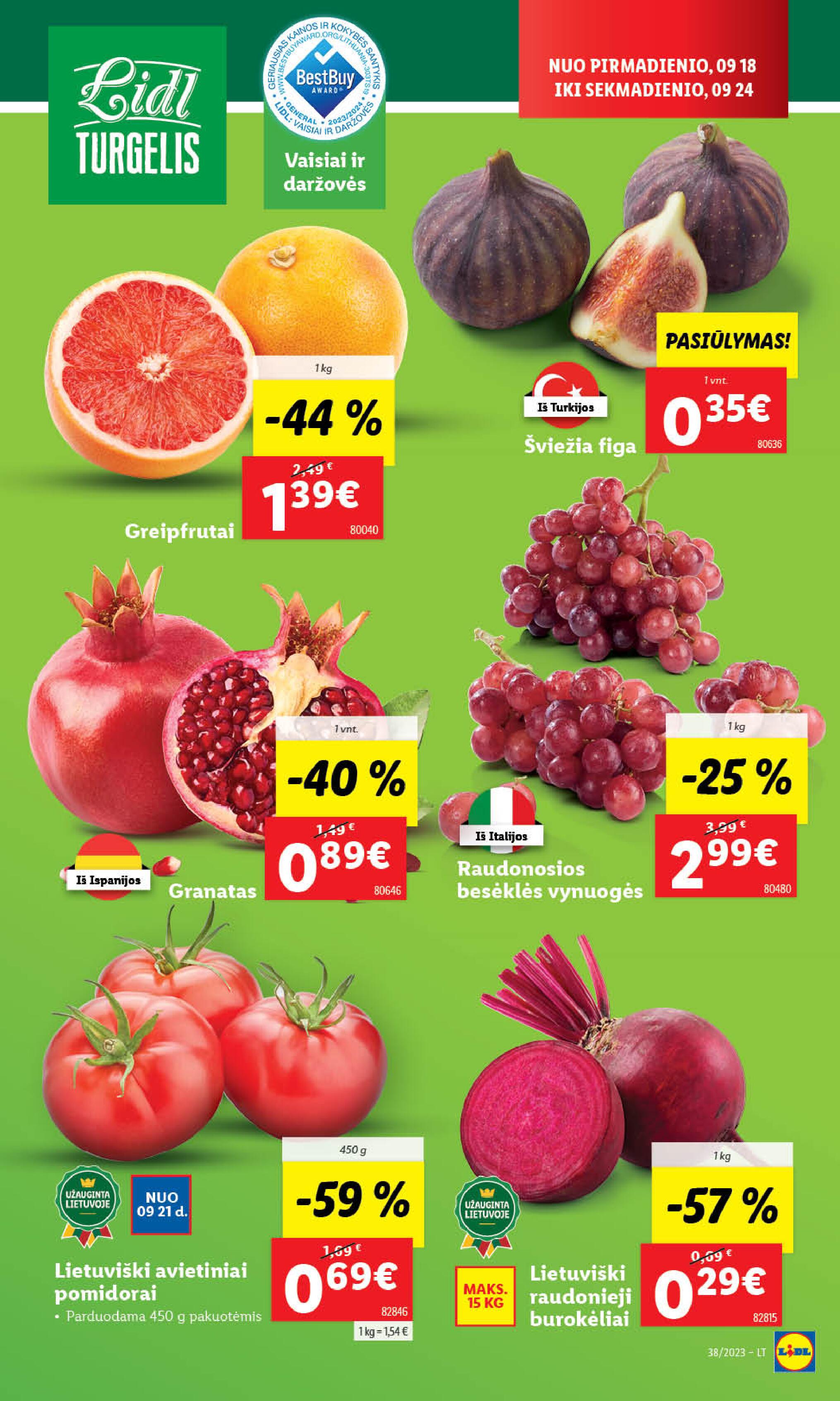 Naujausias LIDL kaininis katalogas 2023.09.18 - 2023.09.24