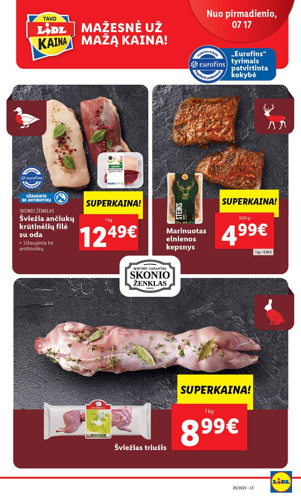 Naujausias LIDL kaininis katalogas 2023.07.17 - 2023.07.23