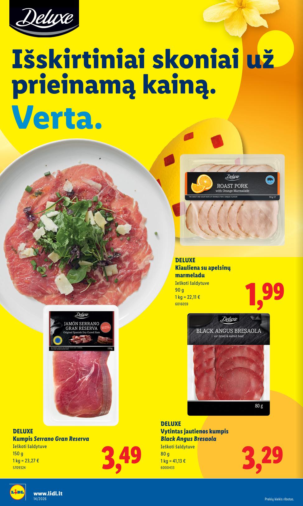 Naujausias LIDL kaininis katalogas 2026.03.30 - 2026.04.04