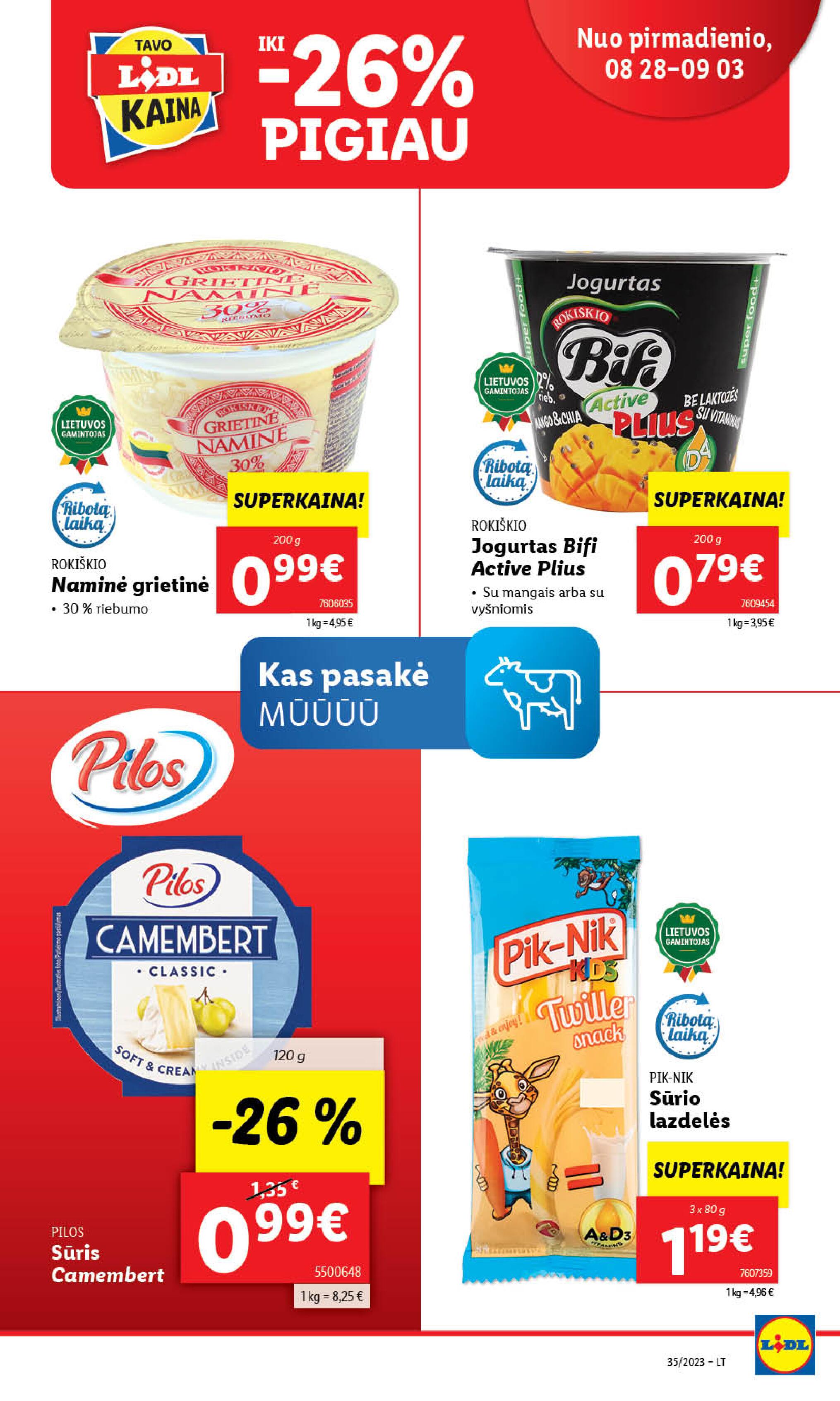 Naujausias LIDL kaininis katalogas 2023.08.28 - 2023.09.03