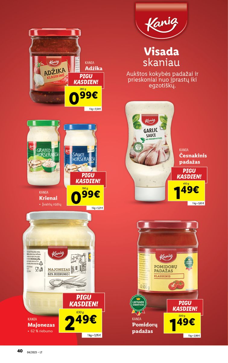 Naujausias LIDL kaininis katalogas 2023.01.23 - 2023.01.29