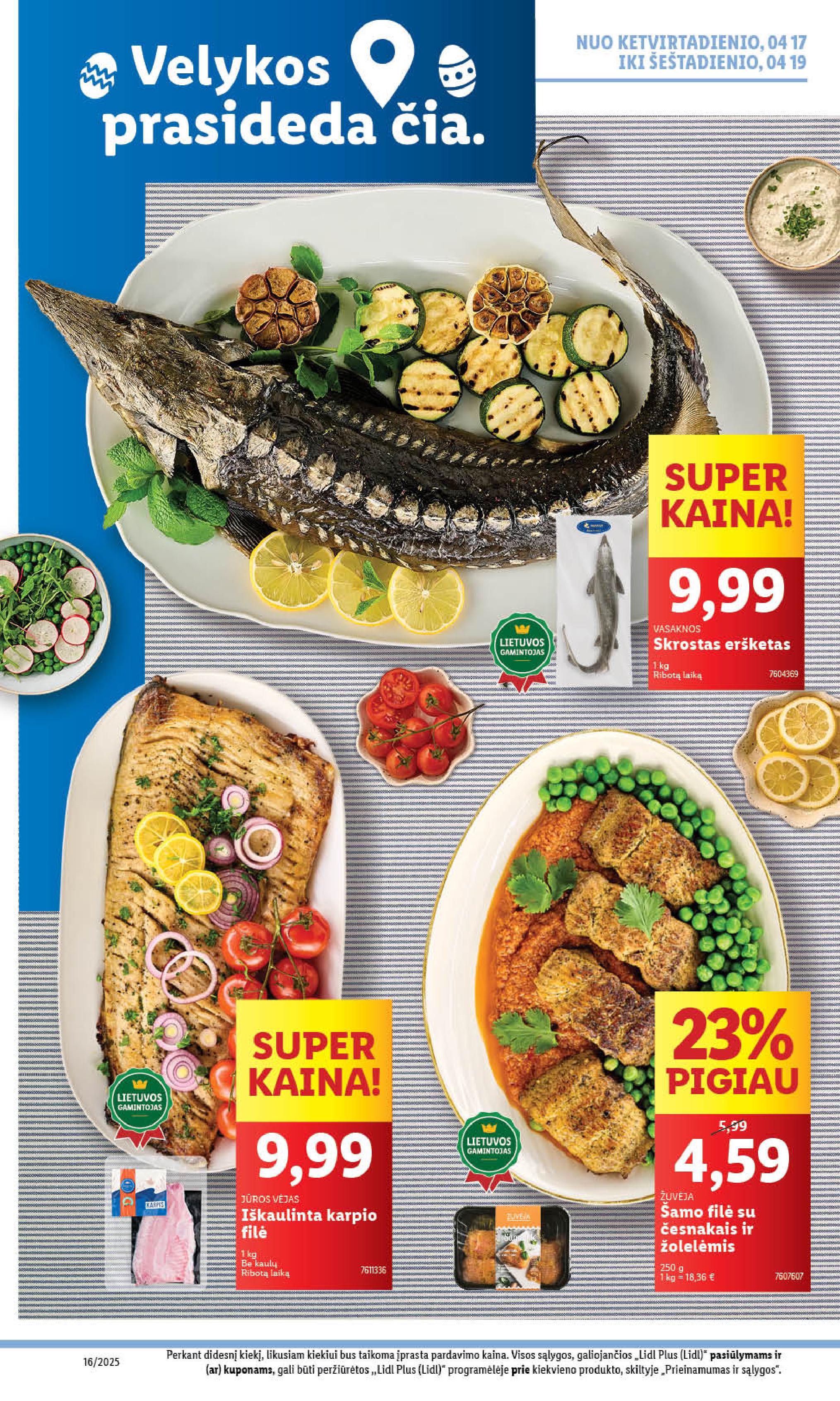 Naujausias LIDL kaininis katalogas 2025.04.14 - 2025.04.19