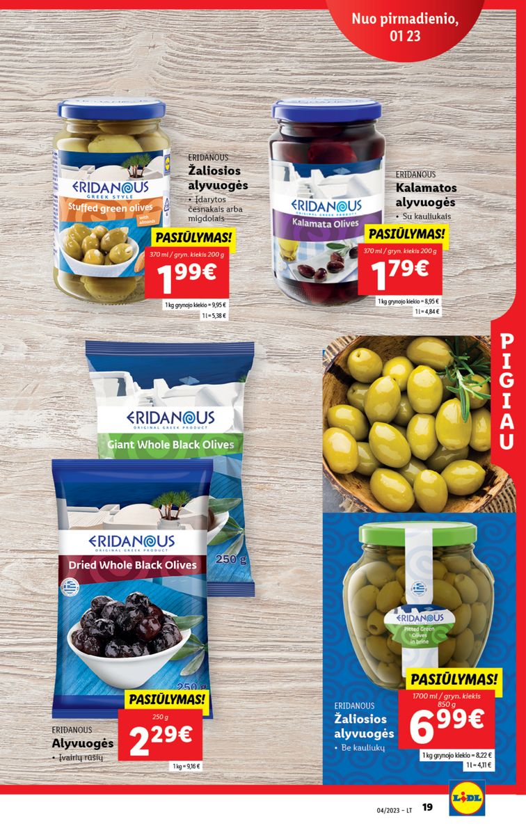 Naujausias LIDL kaininis katalogas 2023.01.23 - 2023.01.29
