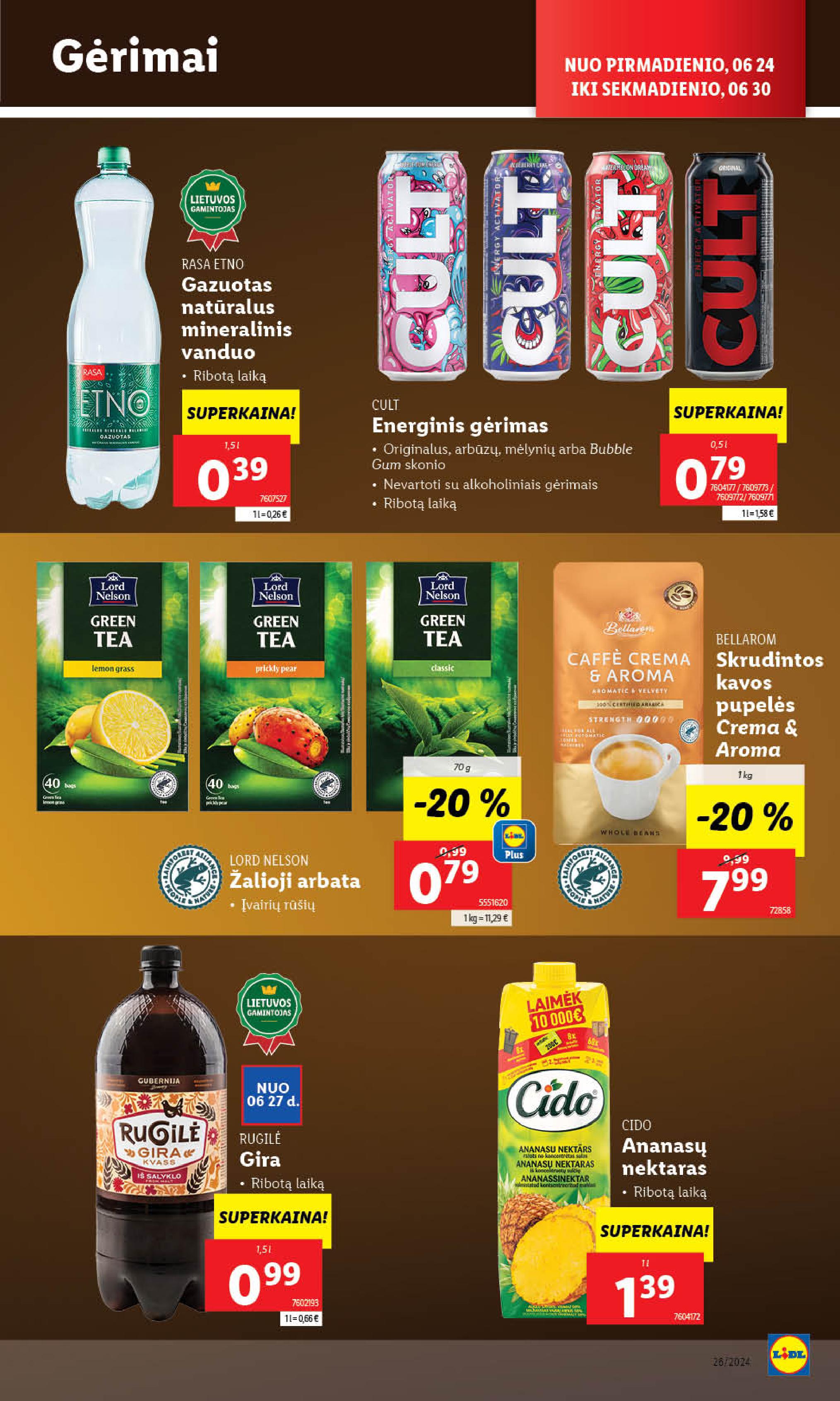 Naujausias LIDL kaininis katalogas 2024.06.24 - 2024.06.30