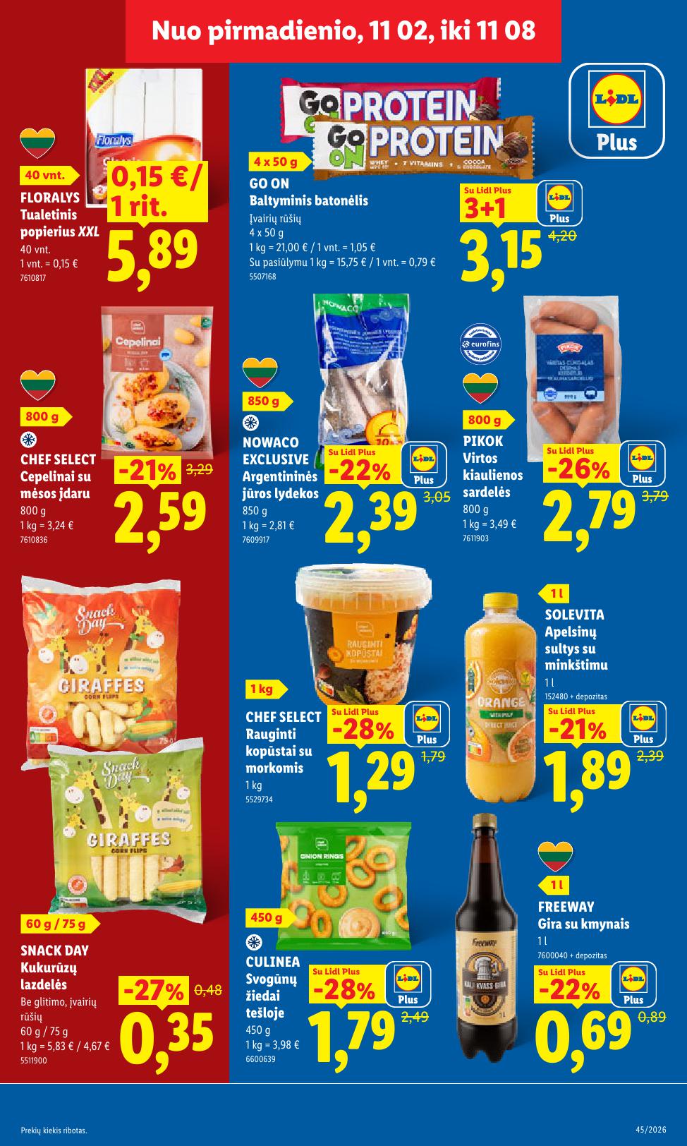 Naujausias LIDL kaininis katalogas 2026.11.02 - 2026.11.08