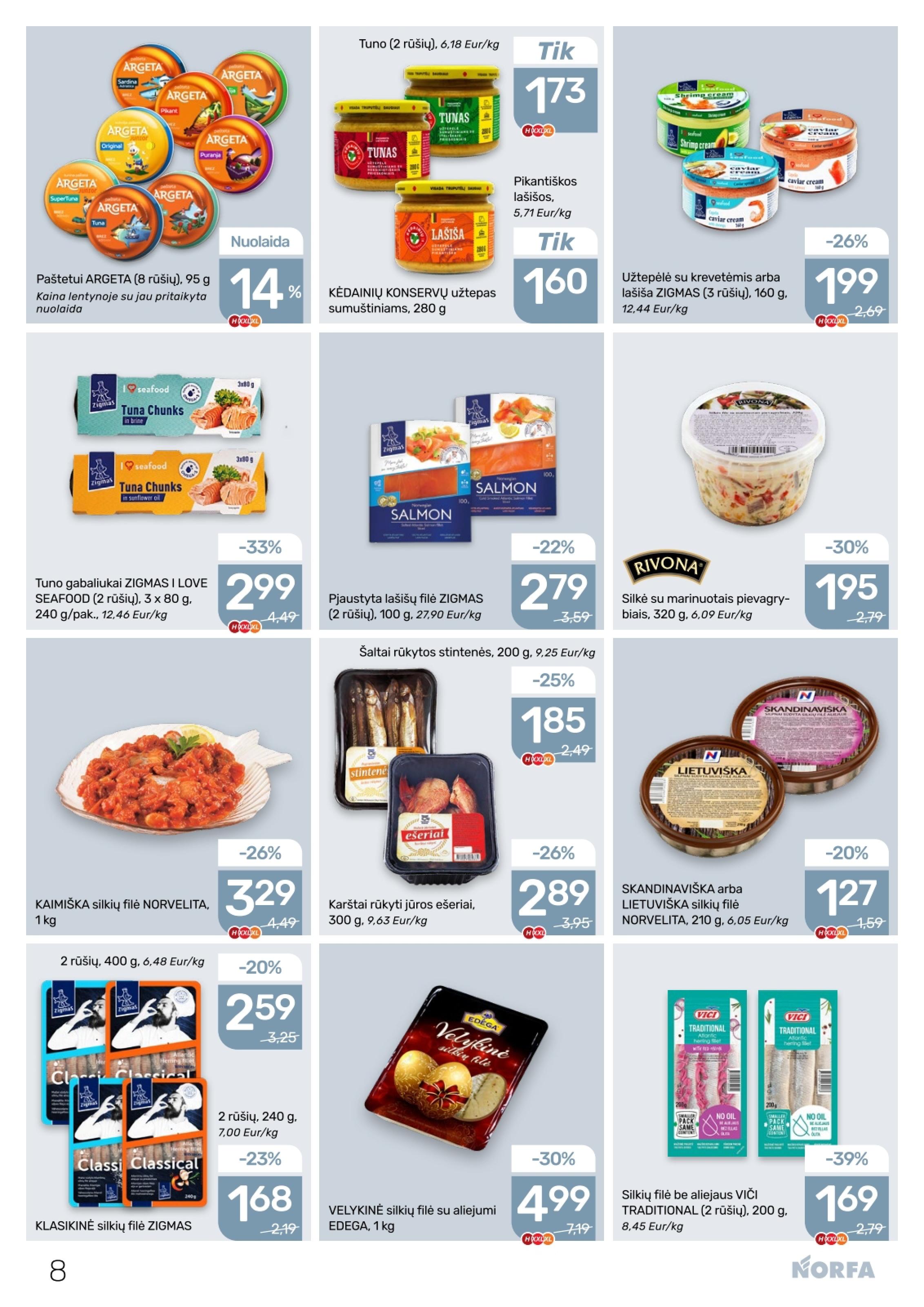 Naujausias NORFA kaininis katalogas 2026.03.19 - 2026.04.01