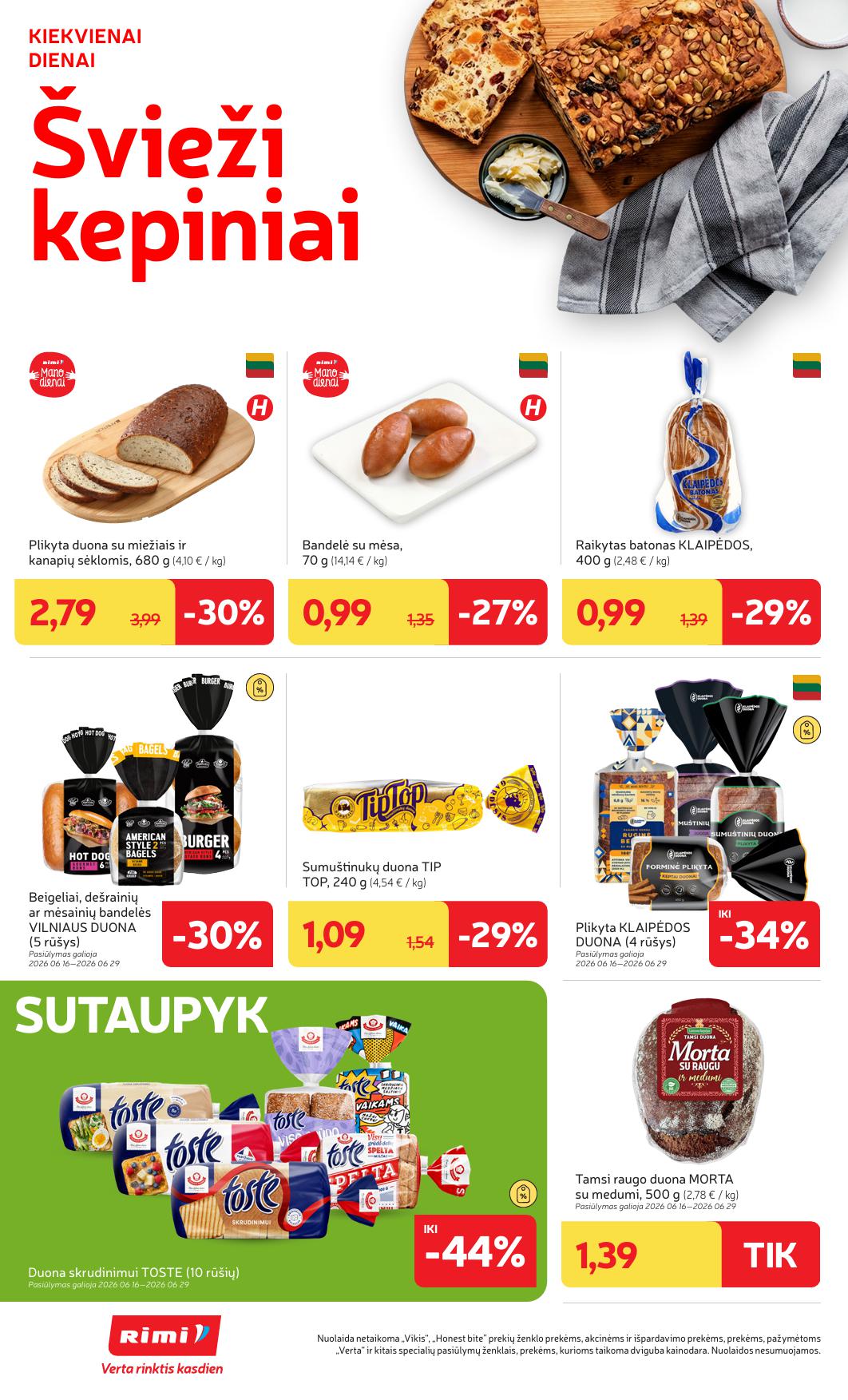 RIMI akcijų ir nuolaidų leidinys Nr.26 2026.06.23  - 2026.06.29