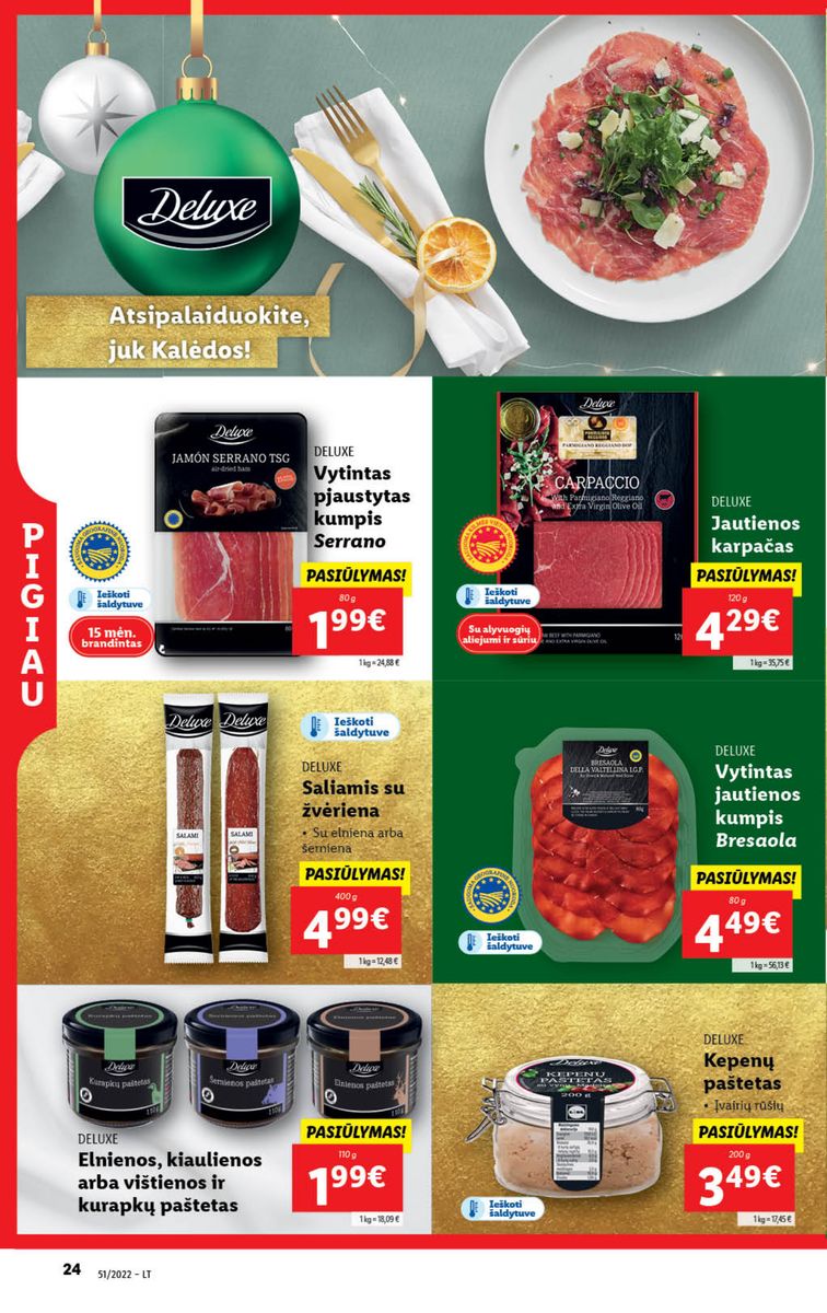 Naujausias LIDL kaininis katalogas 2022.12.19 - 2022.12.25