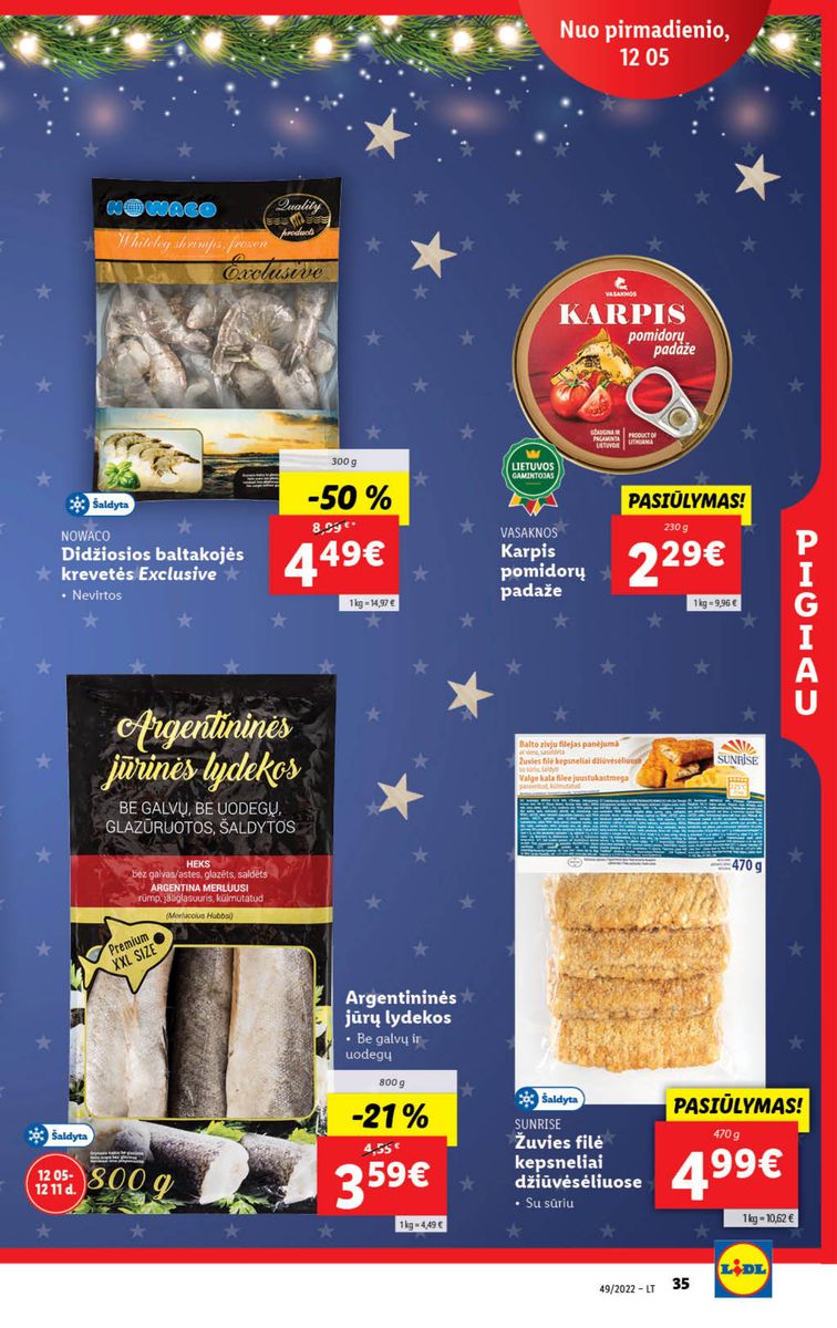 Naujausias LIDL kaininis katalogas 2022.12.05 - 2022.12.11