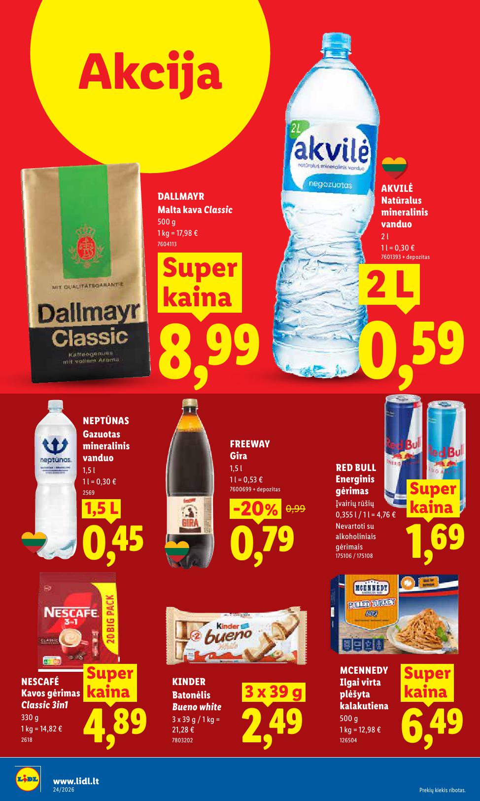 Naujausias LIDL kaininis katalogas 2026.06.08 - 2026.06.14