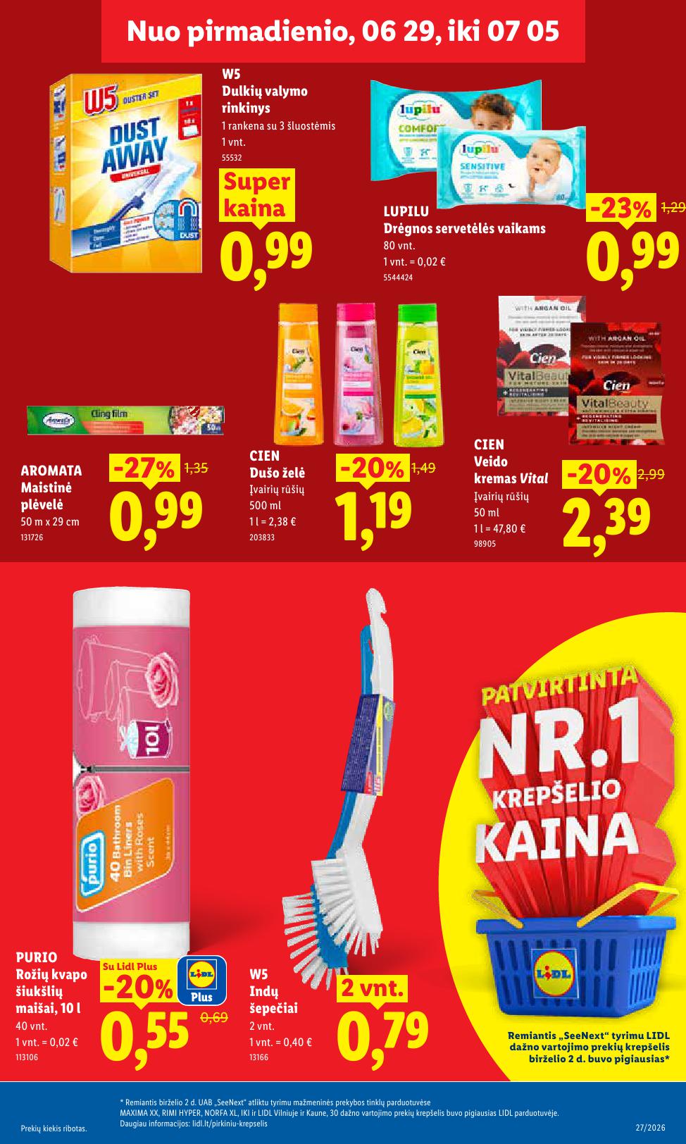 Naujausias LIDL kaininis katalogas 2026.06.29 - 2026.07.05