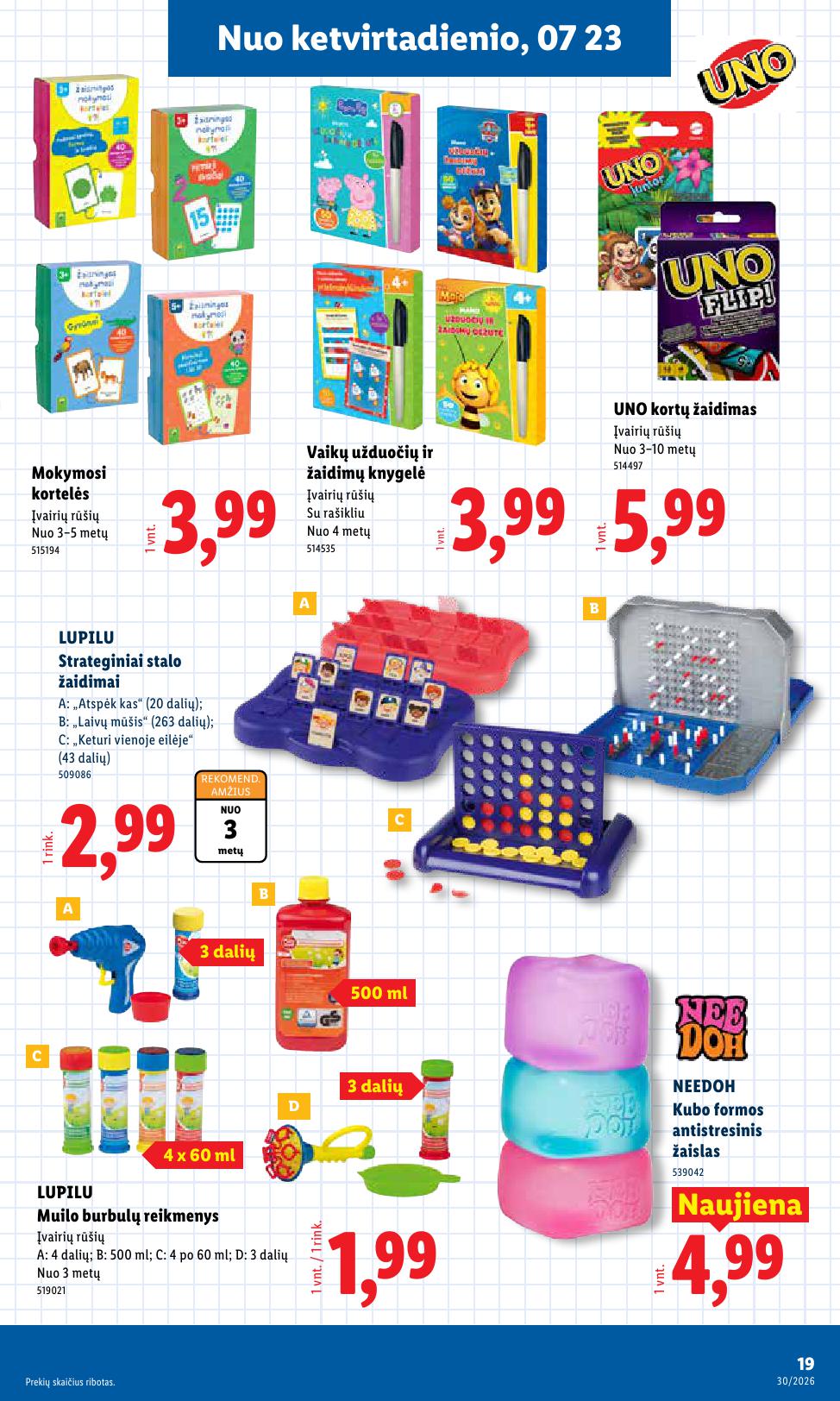 LIDL ne maisto prekių leidinys 2026.07.20 - 2026.07.26