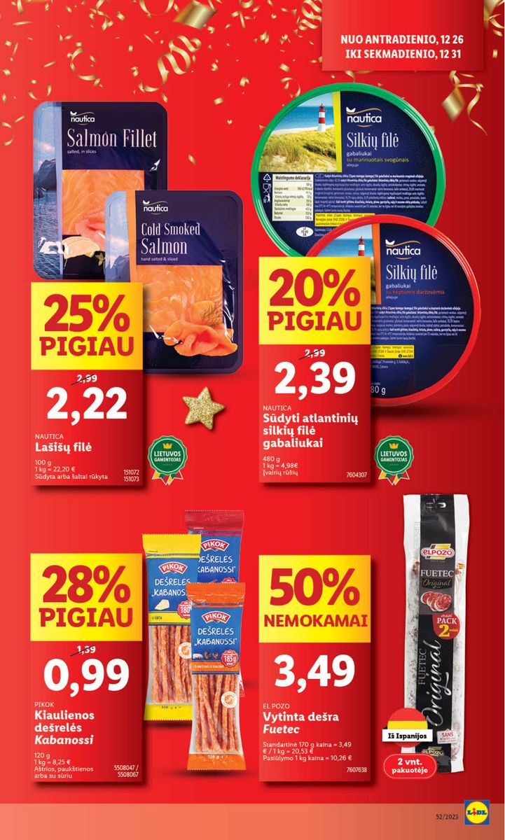 Naujausias LIDL kaininis katalogas 2023.12.26 - 2023.12.31