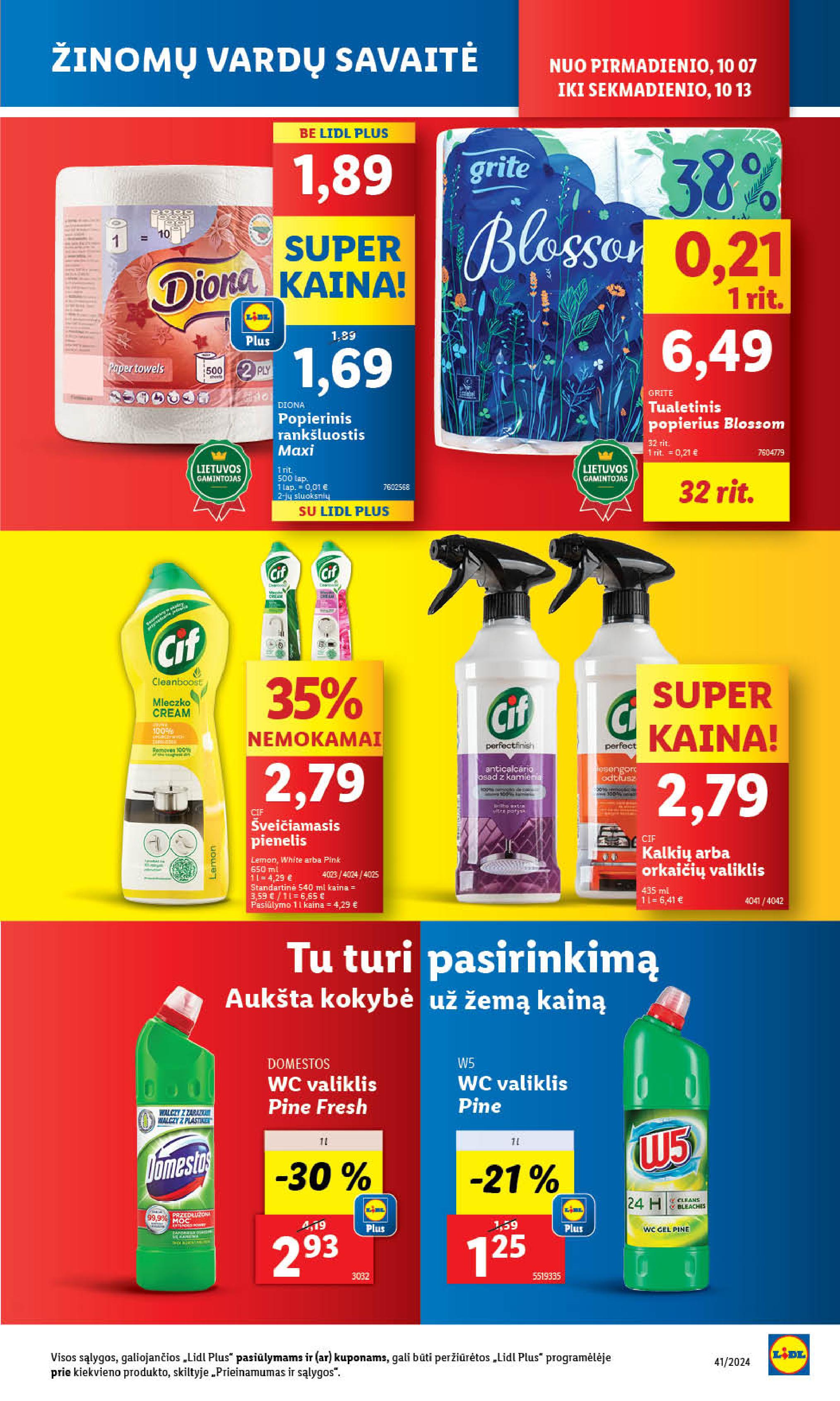 Naujausias LIDL kaininis katalogas 2024.10.07 - 2024.10.13