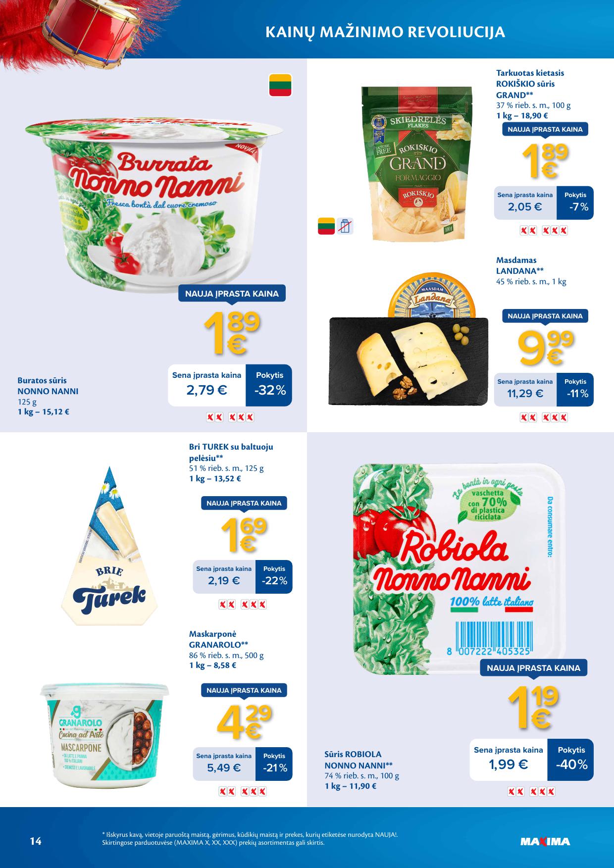 MAXIMA nuolaidų leidinys "Kainų mažinimo revoliucija" 2026.03.03 - 2026.03.09