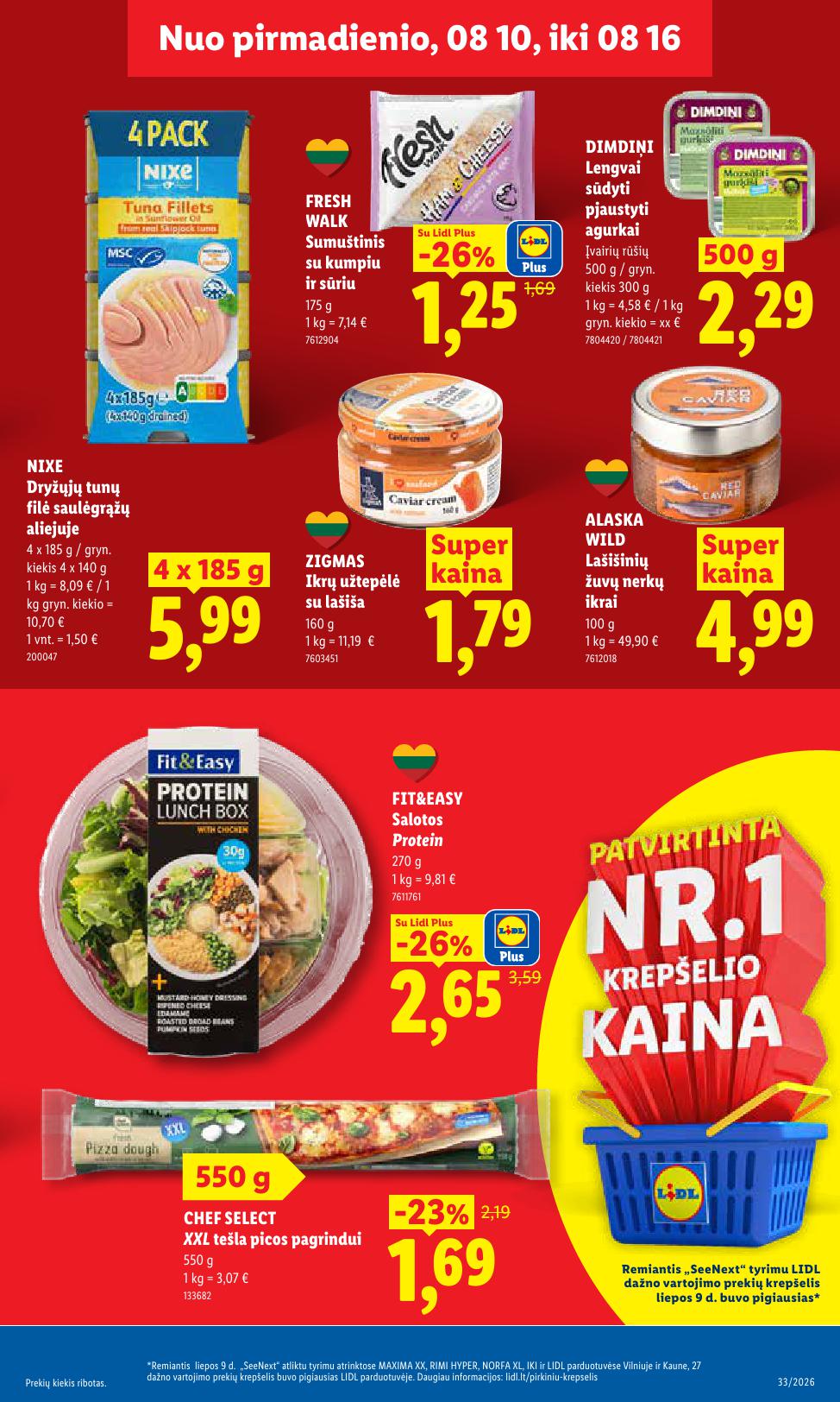 Naujausias LIDL kaininis katalogas 2026.08.10 - 2026.08.16