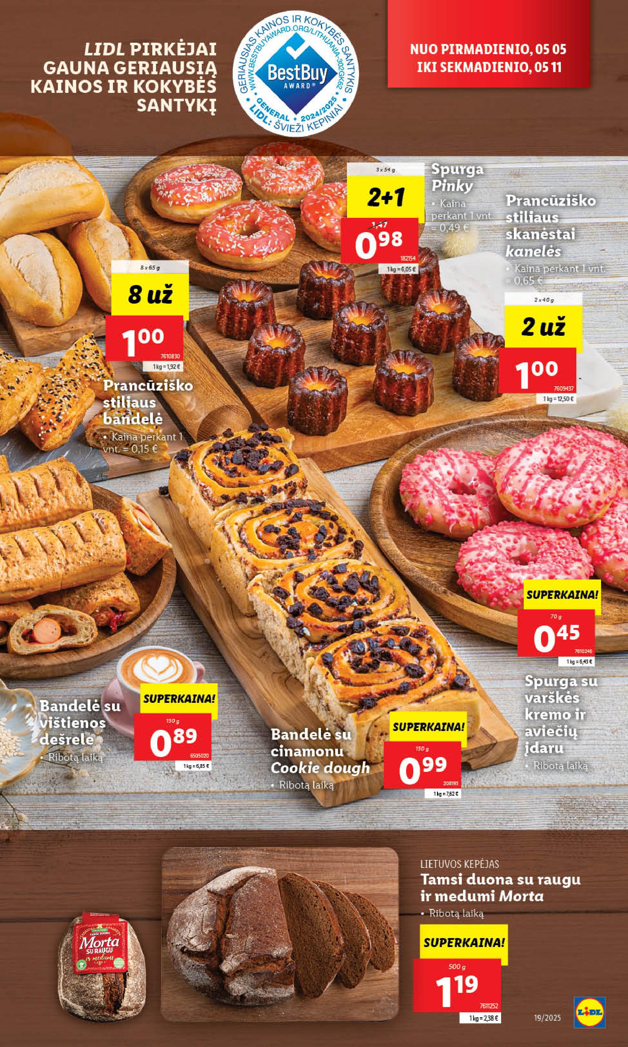 Naujausias LIDL kaininis katalogas 2025.05.05 - 2025.05.11