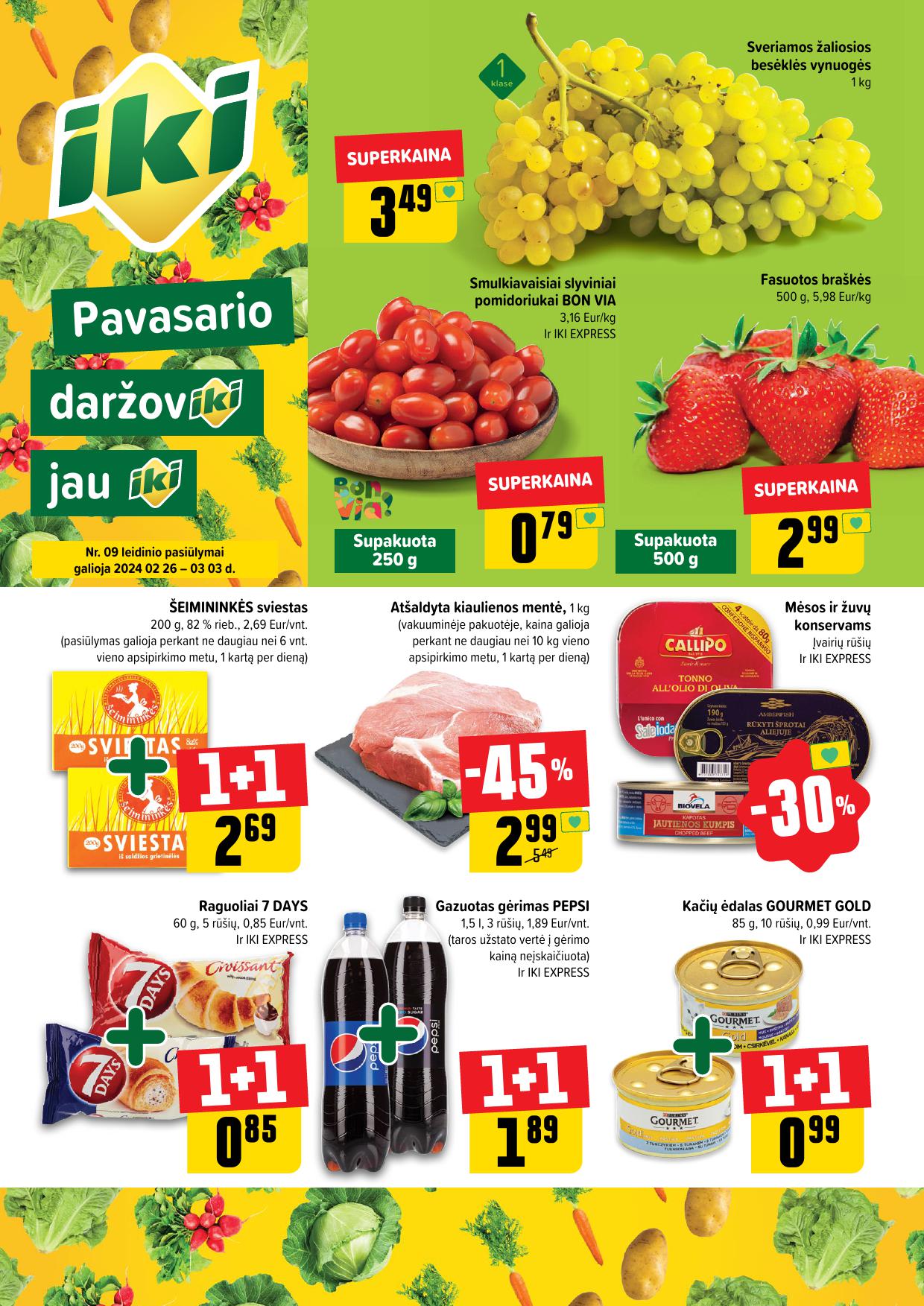 Naujausias IKI kaininis katalogas 2024.02.26 - 2024.03.03