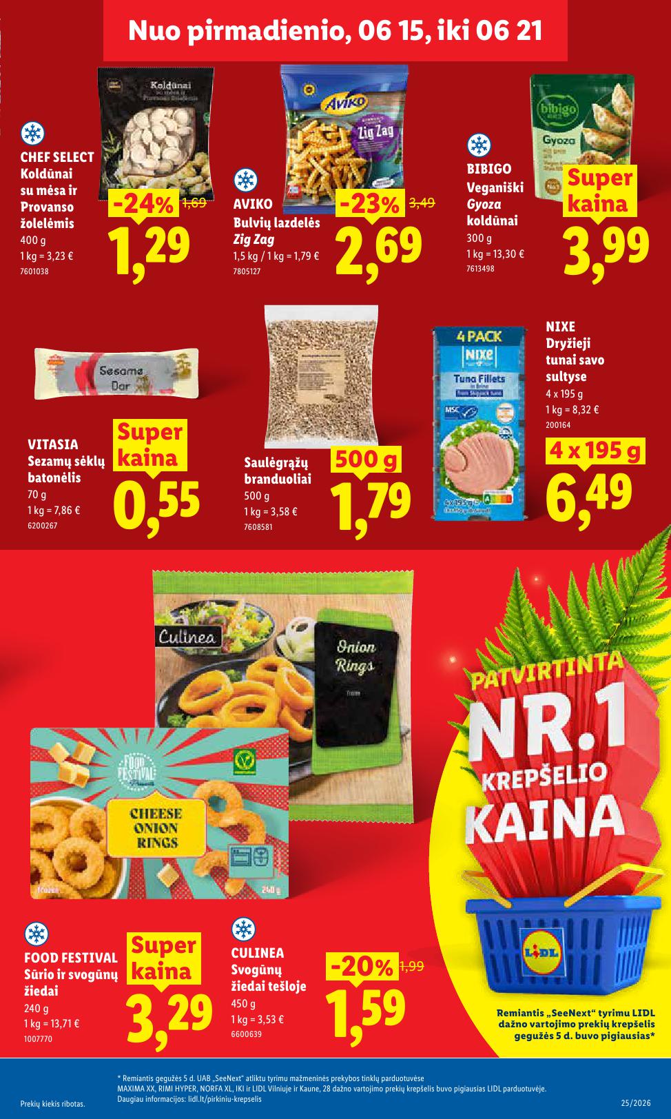 Naujausias LIDL kaininis katalogas 2026.06.15 - 2026.06.21