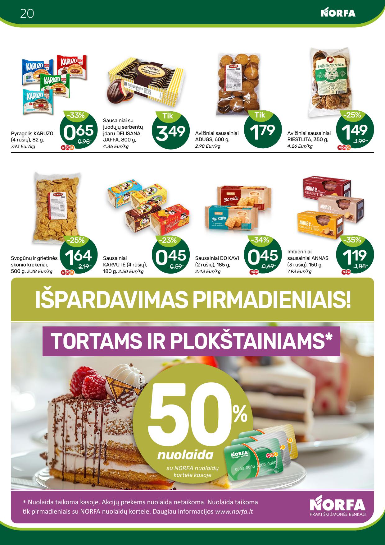 Naujausias NORFA kaininis katalogas 2025.05.15 - 2025.05.28