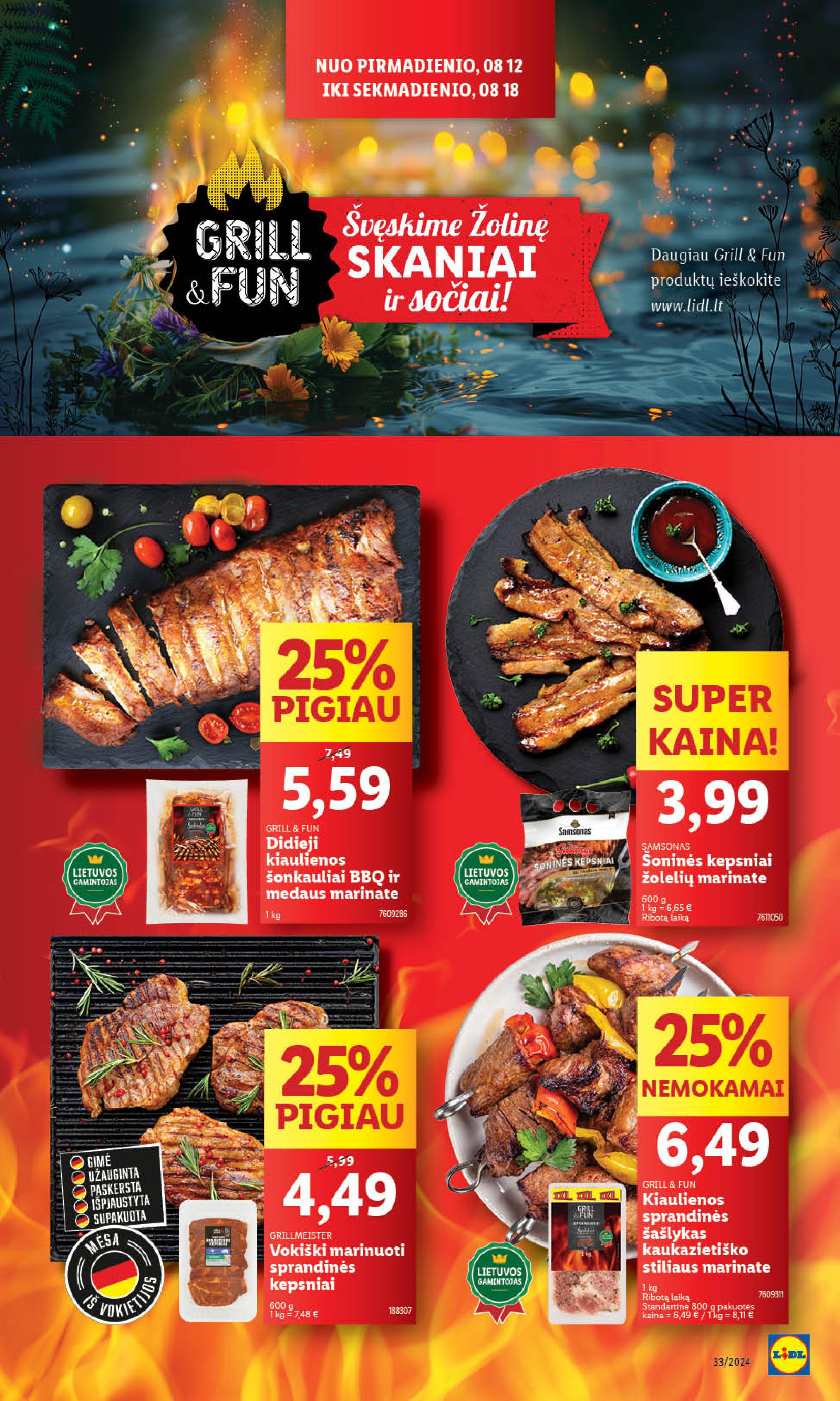 Naujausias LIDL kaininis katalogas 2024.08.12 - 2024.08.18