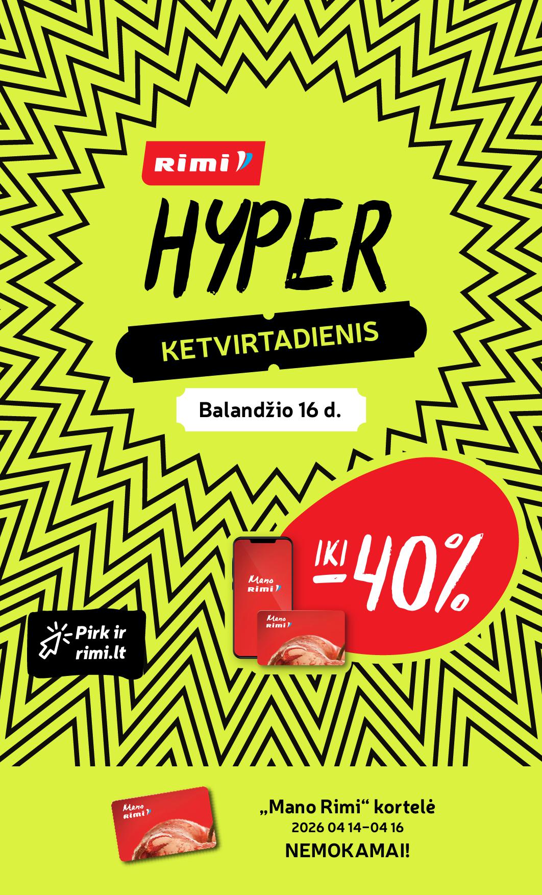 Naujausias RIMI kaininis katalogas 2026.04.14 - 2026.04.20