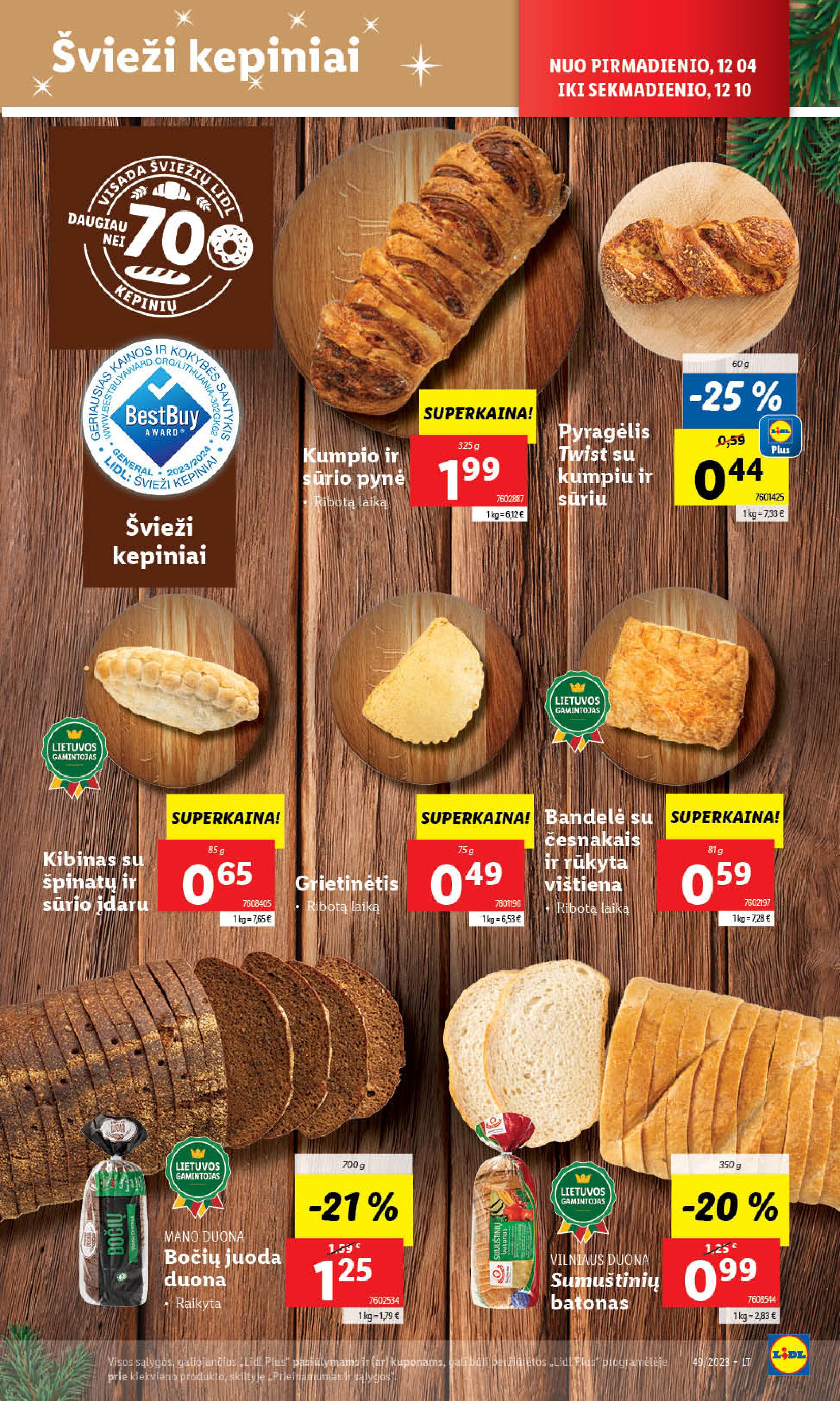 Naujausias LIDL kaininis katalogas 2023.12.04 - 2023.12.10