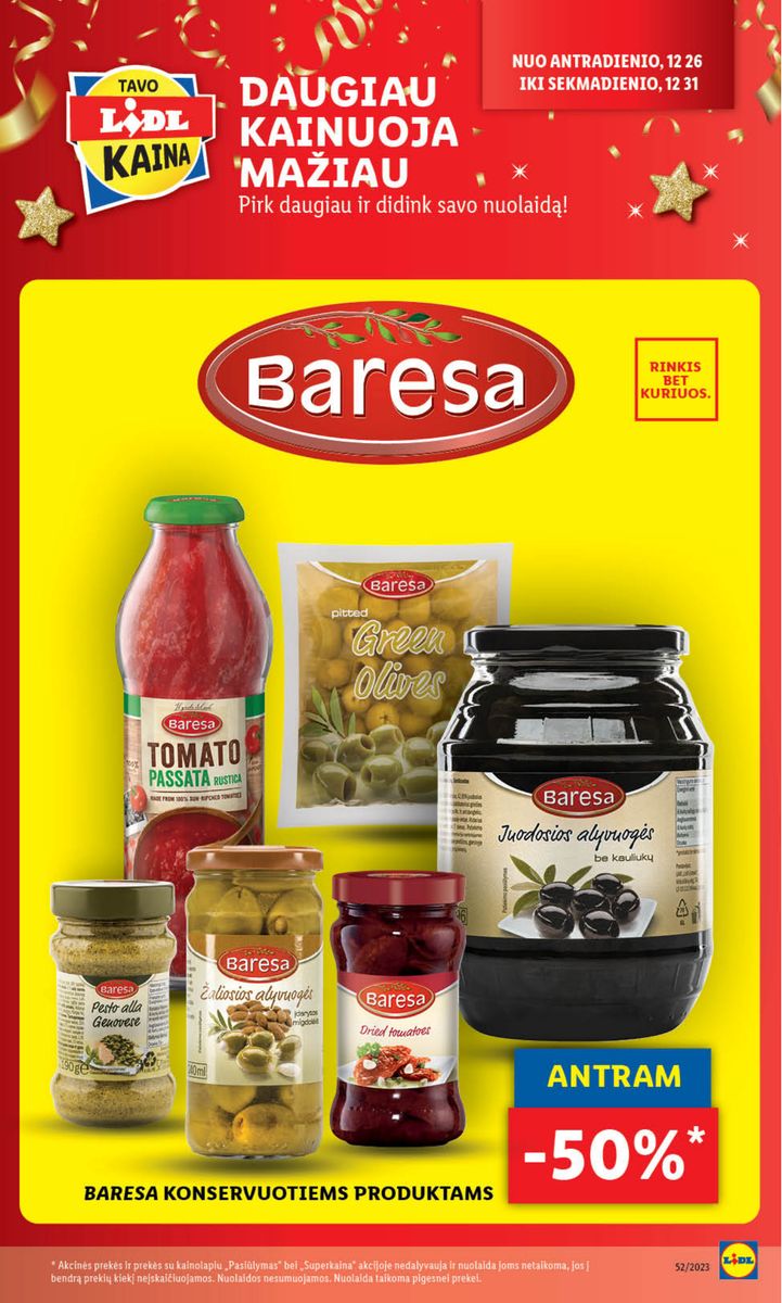 Naujausias LIDL kaininis katalogas 2023.12.26 - 2023.12.31