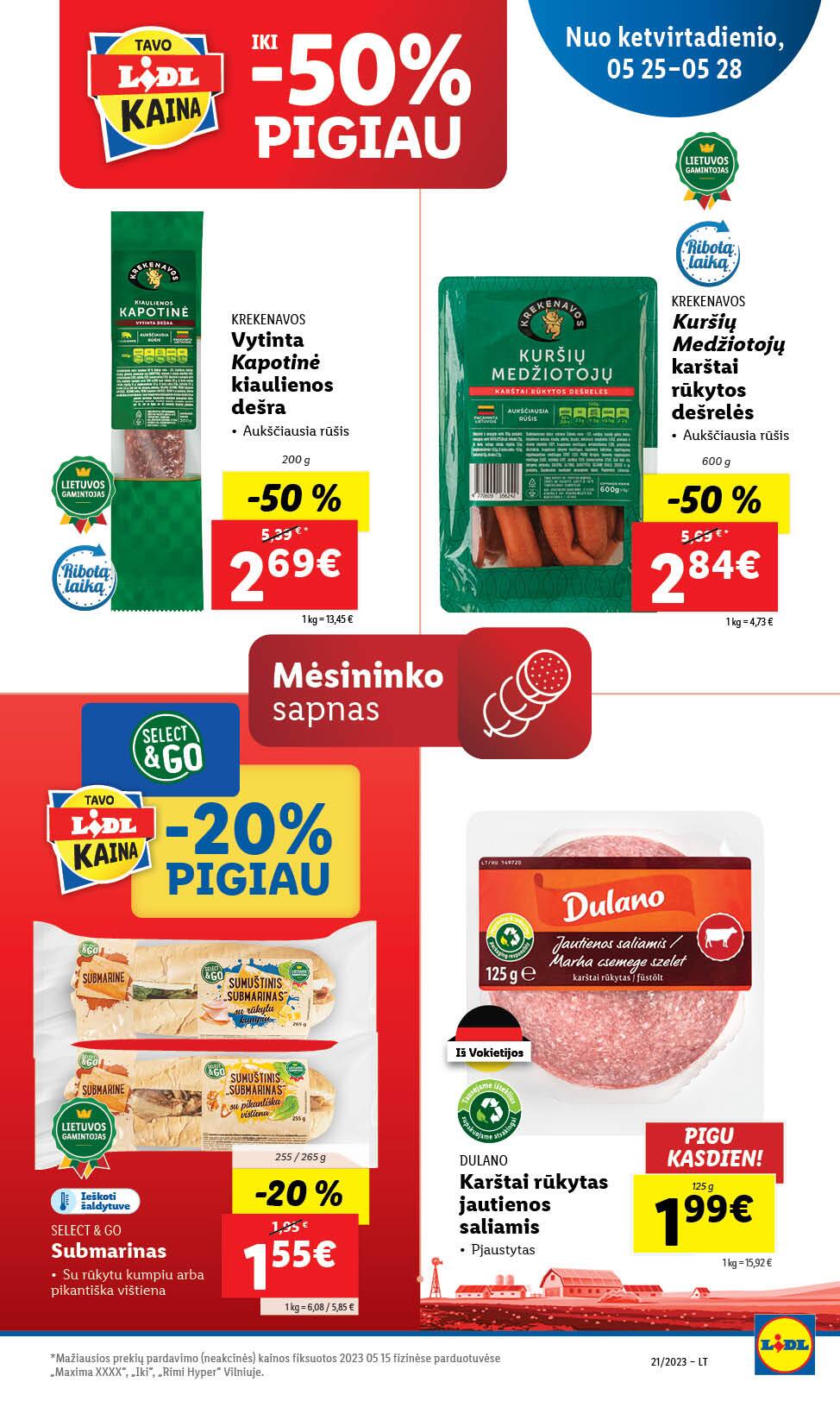 Naujausias LIDL kaininis katalogas 2023.05.22 - 2023.05.28