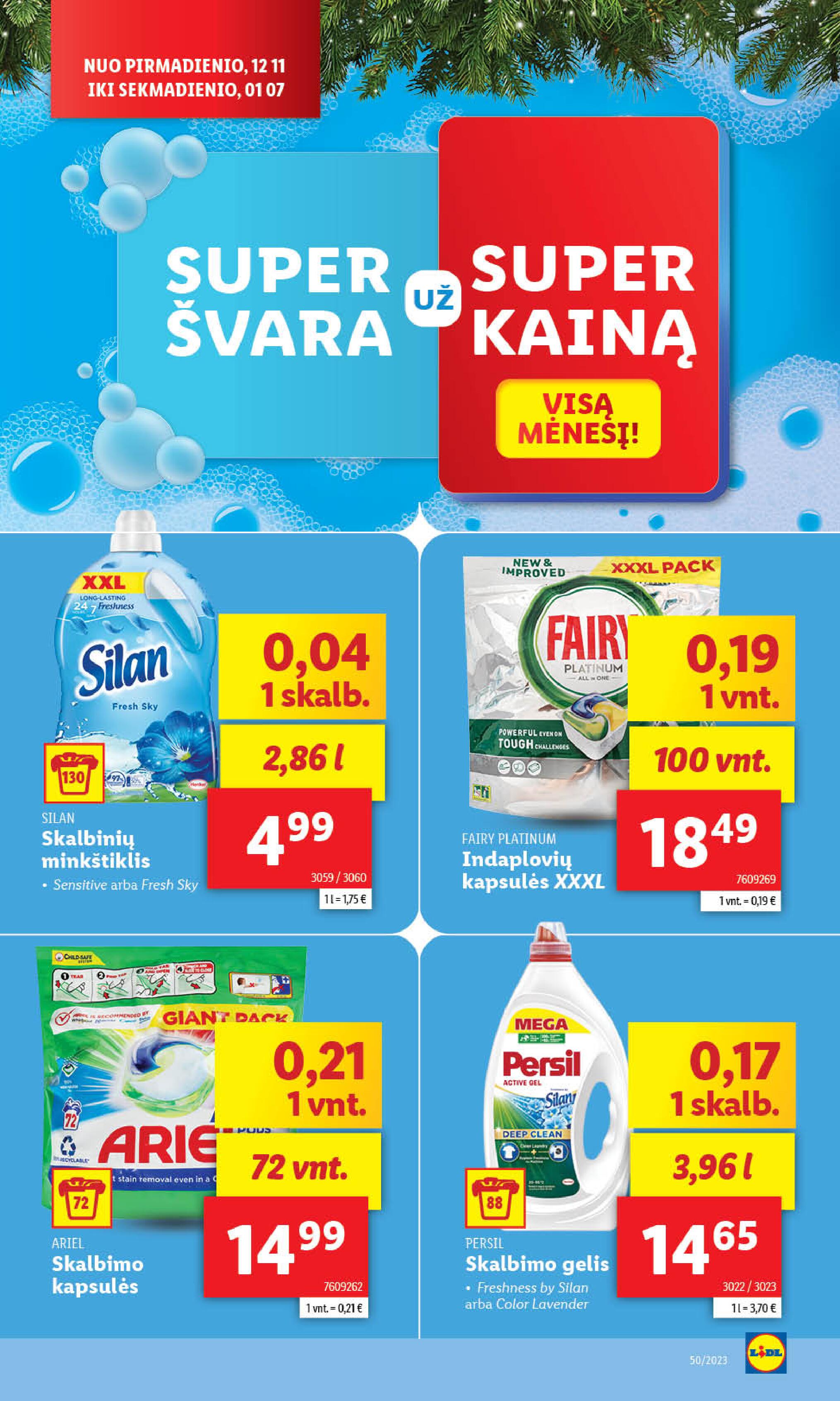 Naujausias LIDL kaininis katalogas 2023.12.11 - 2023.12.17
