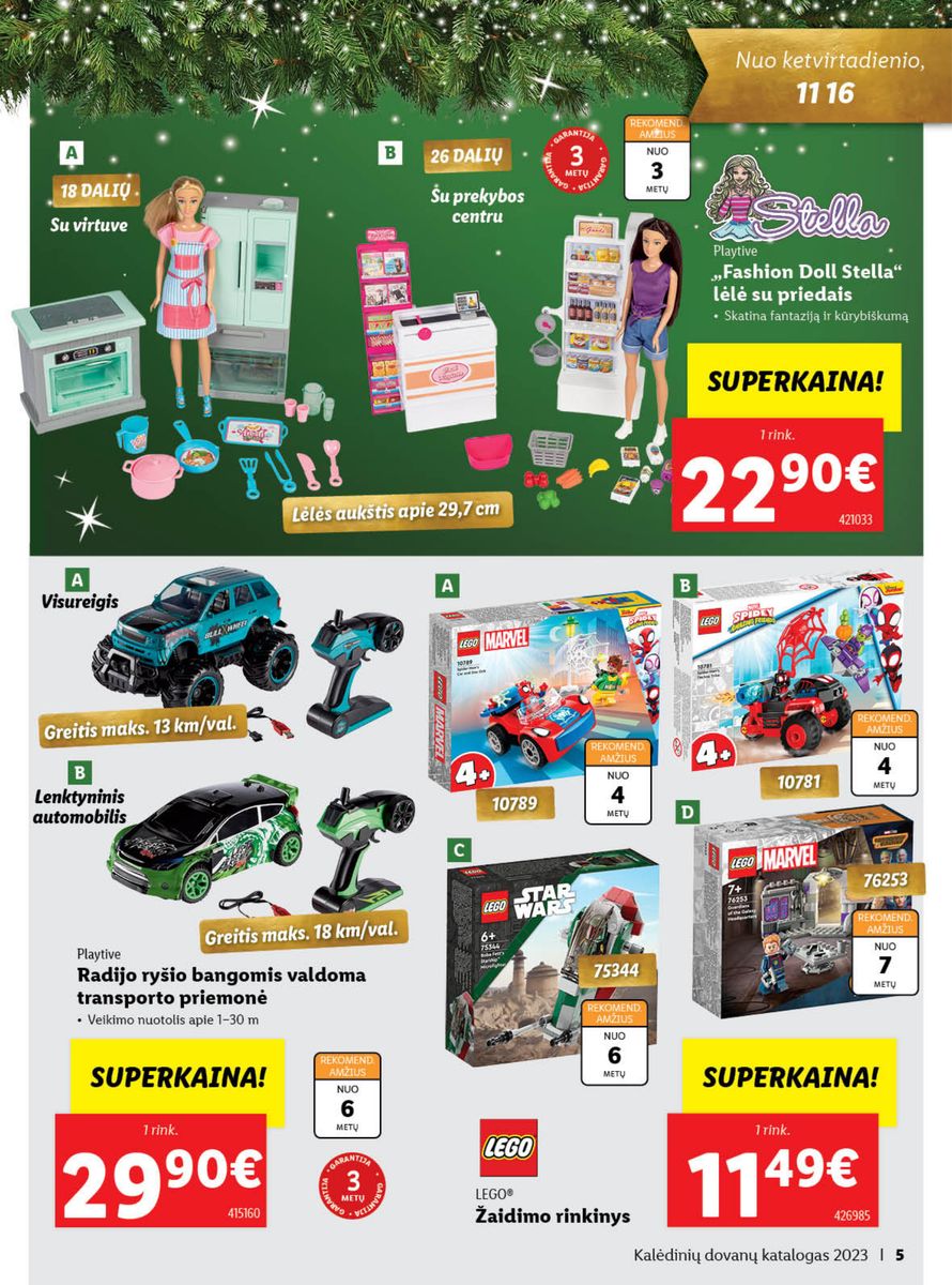 LIDL Kalėdinių dovanų katalogas "Sukurkime Kalėdų stebuklą"