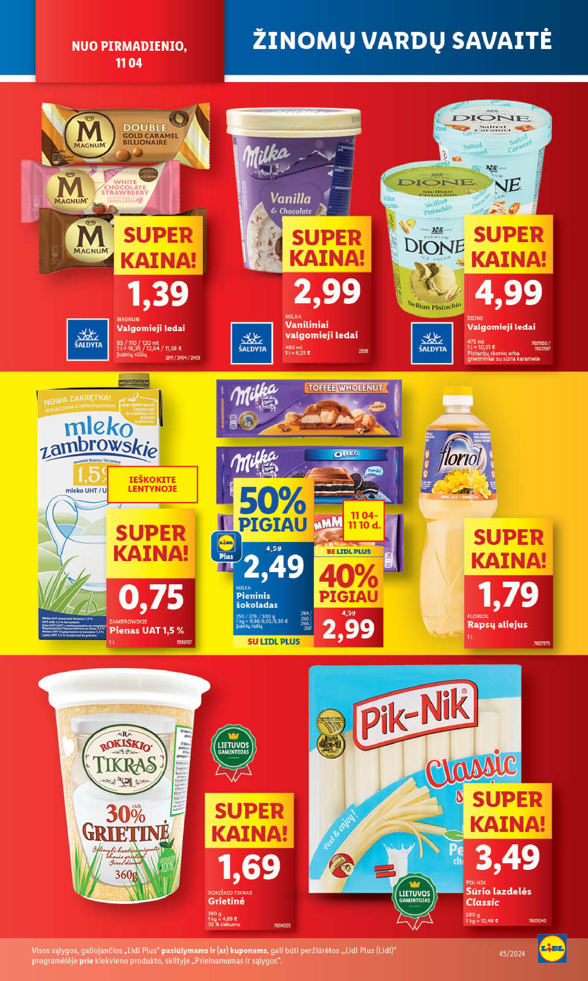 Naujausias LIDL kaininis katalogas 2024.11.04 - 2024.11.10