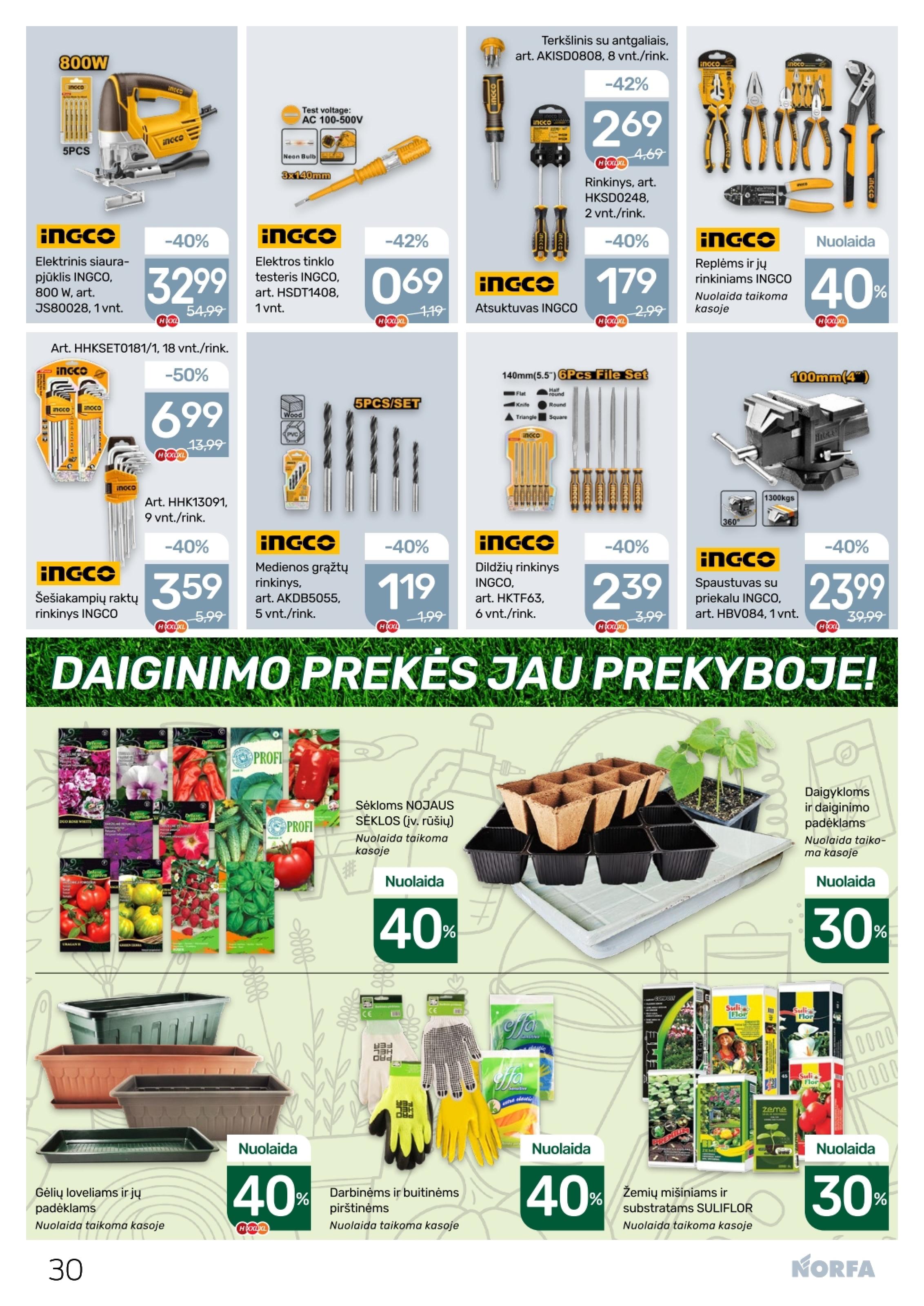 Naujausias NORFA kaininis katalogas 2026.02.19 - 2026.03.04